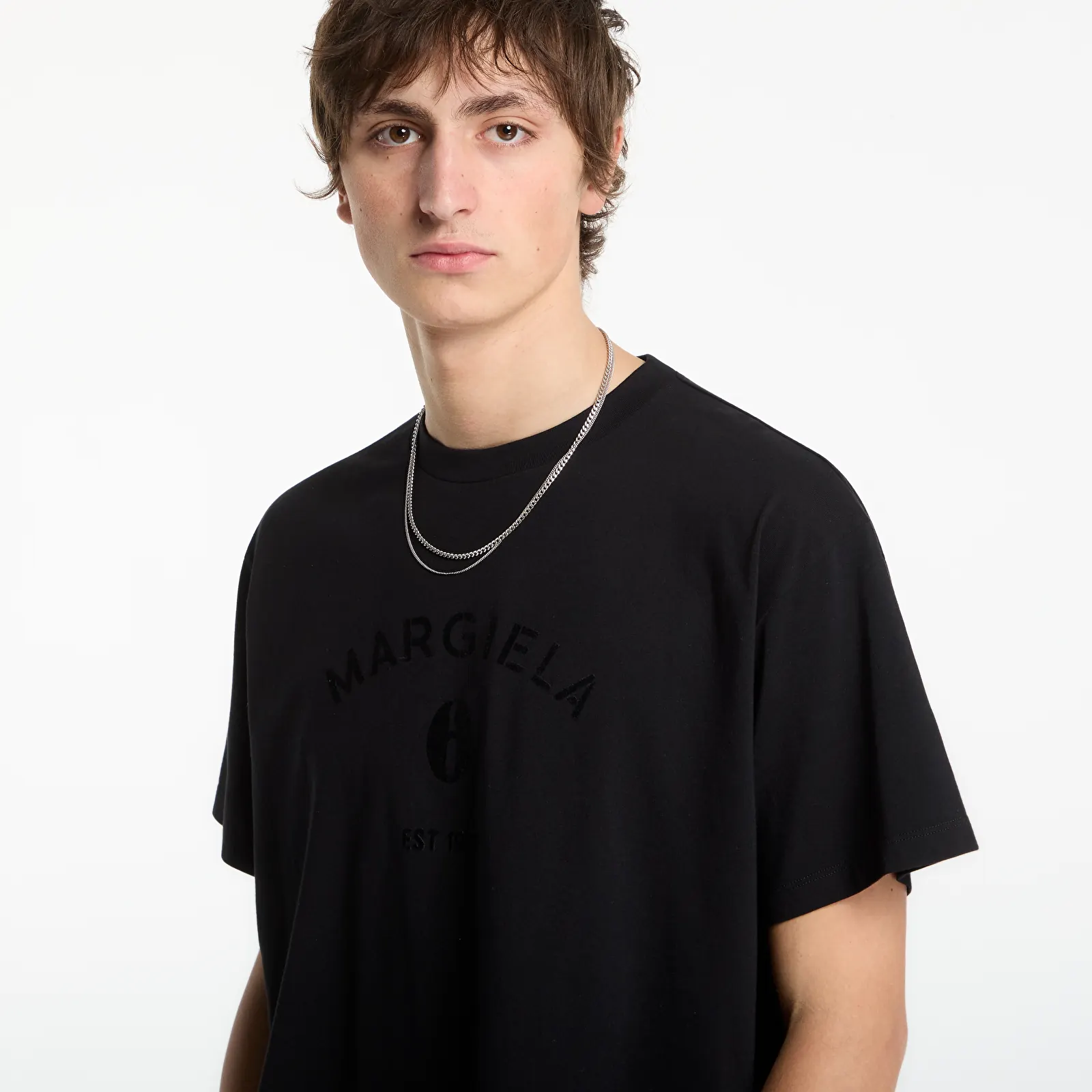 Tričká MM6 T-Shirt Black