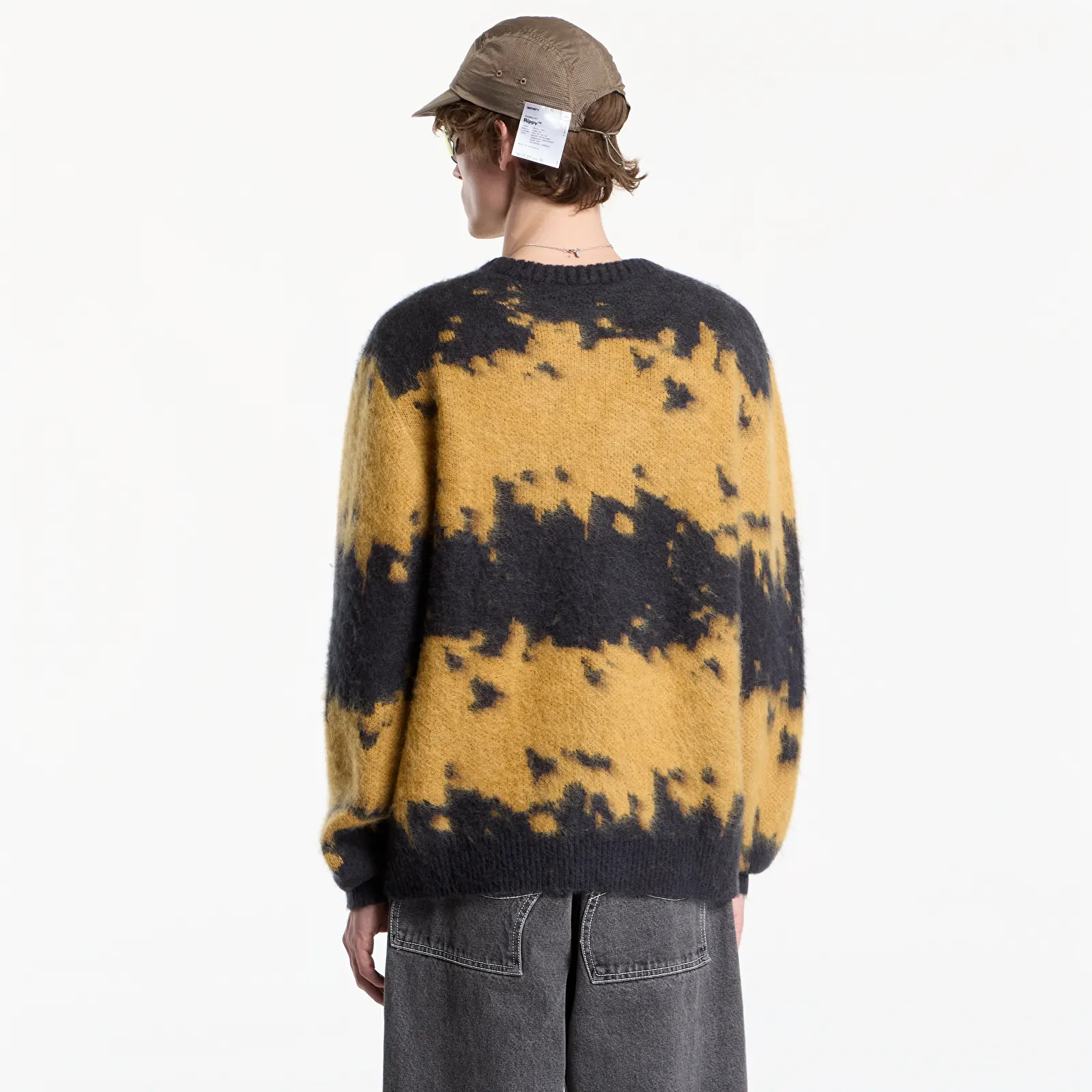Men's sweaters Gramicci Mohair Splatter Sweater Safron Splatter
