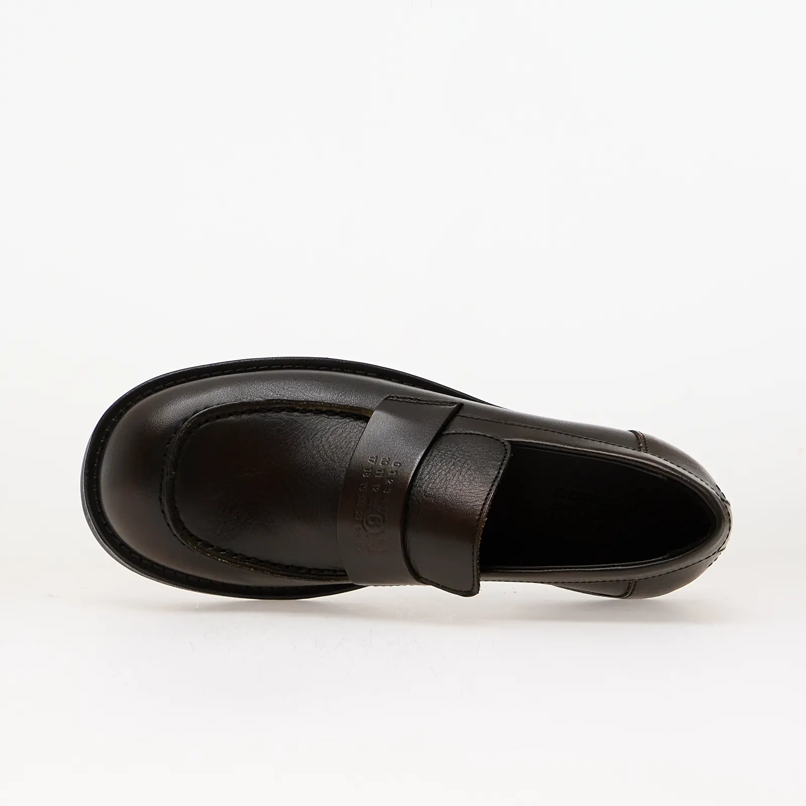 Pánske tenisky a topánky MM6 Mocassin Cappuccino/ Black