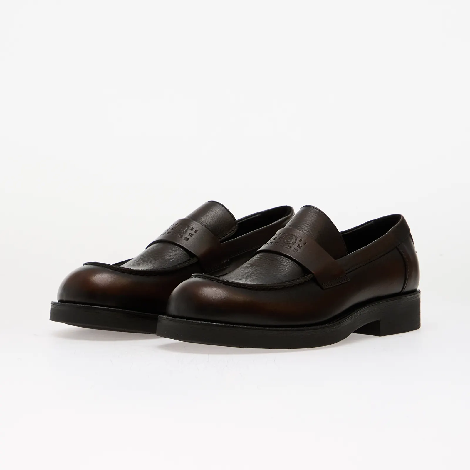 Scarpe donna MM6 Mocassin Cappuccino/ Black