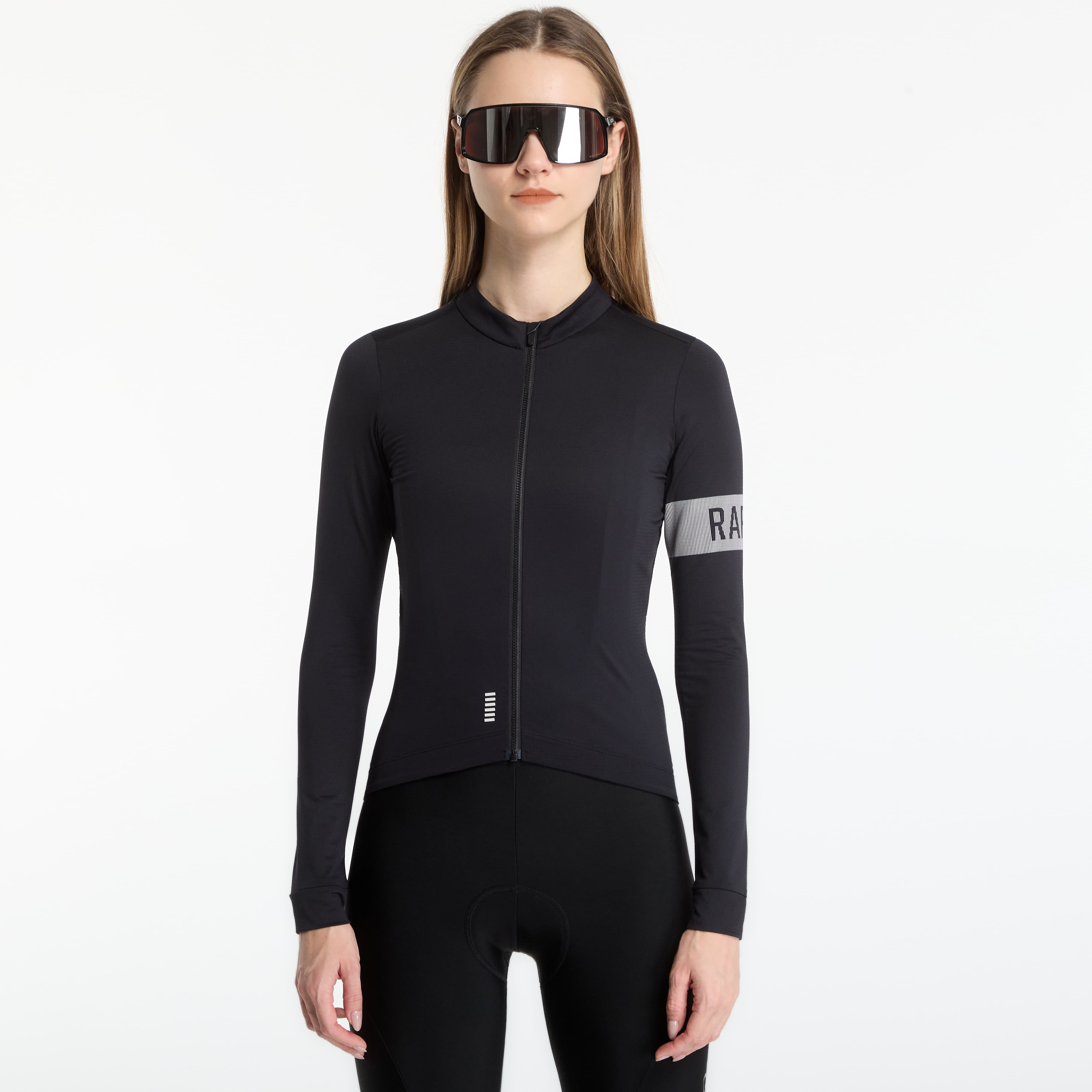 Rapha Jersey Rapha Women's Pro Team Long Sleeve Midweight Jersey Black/ White M