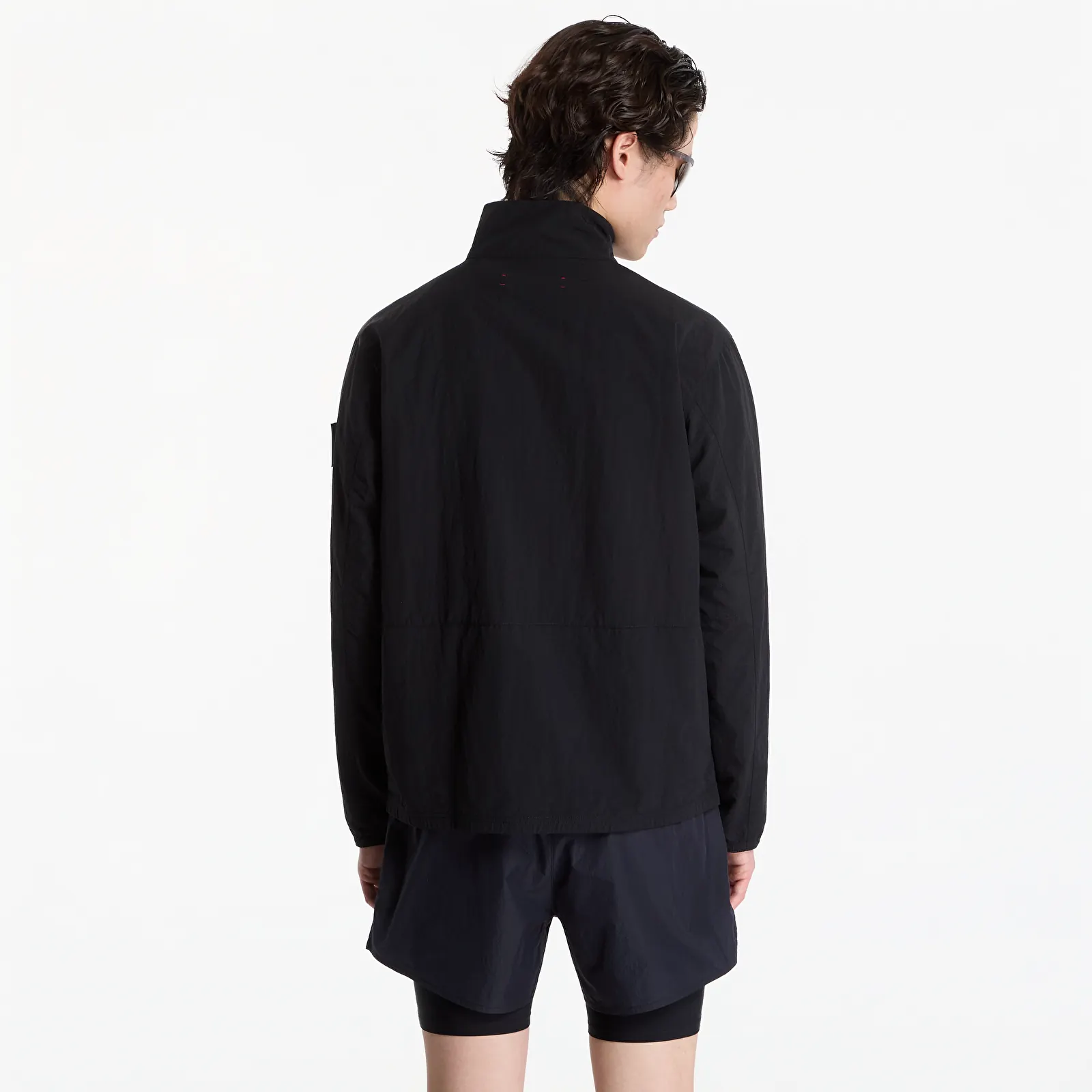 Jackets District Vision Half-Zip Nylon Windbreaker Black