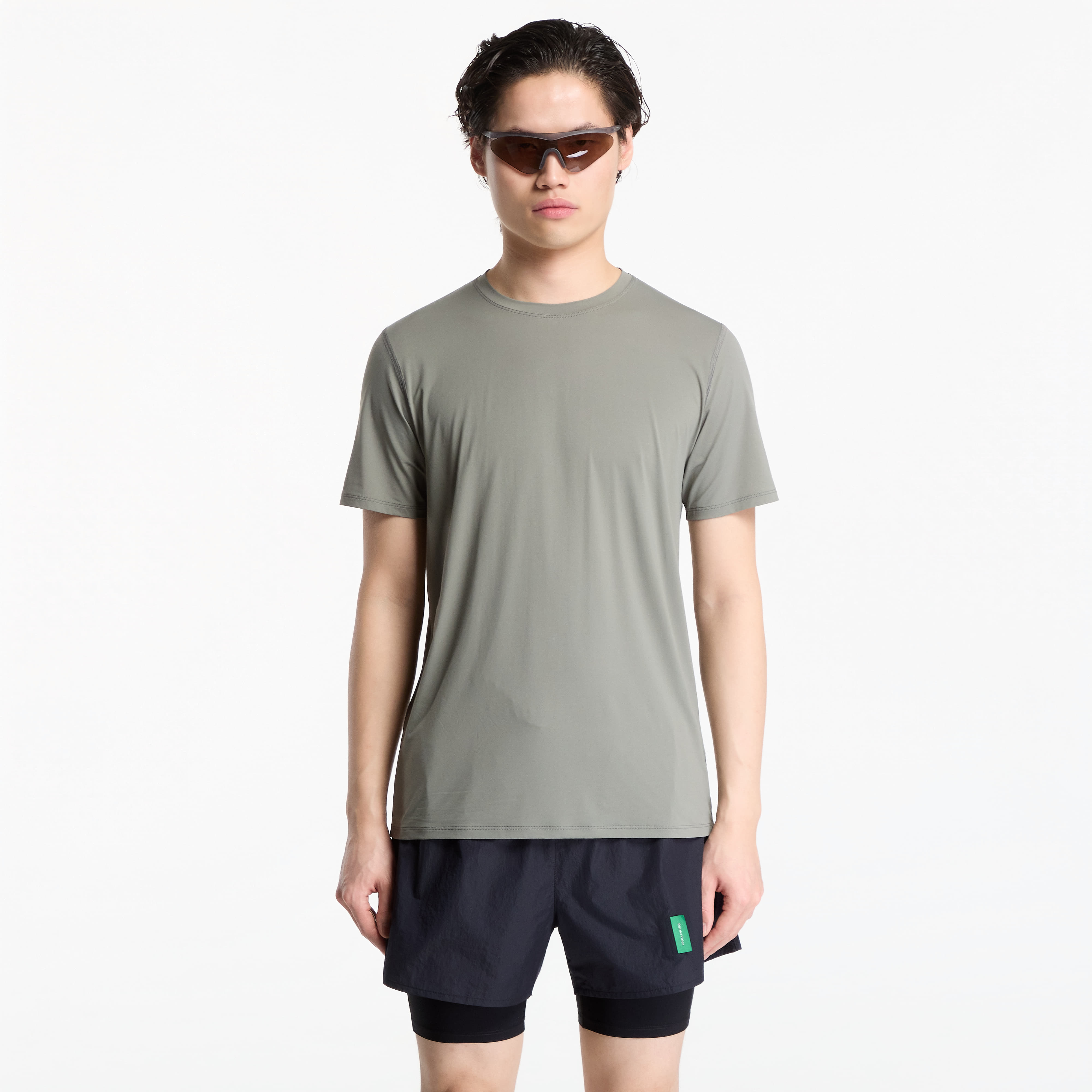 T-shirt District Vision Ultralight Short Sleeve Aloe Tee Oyster M