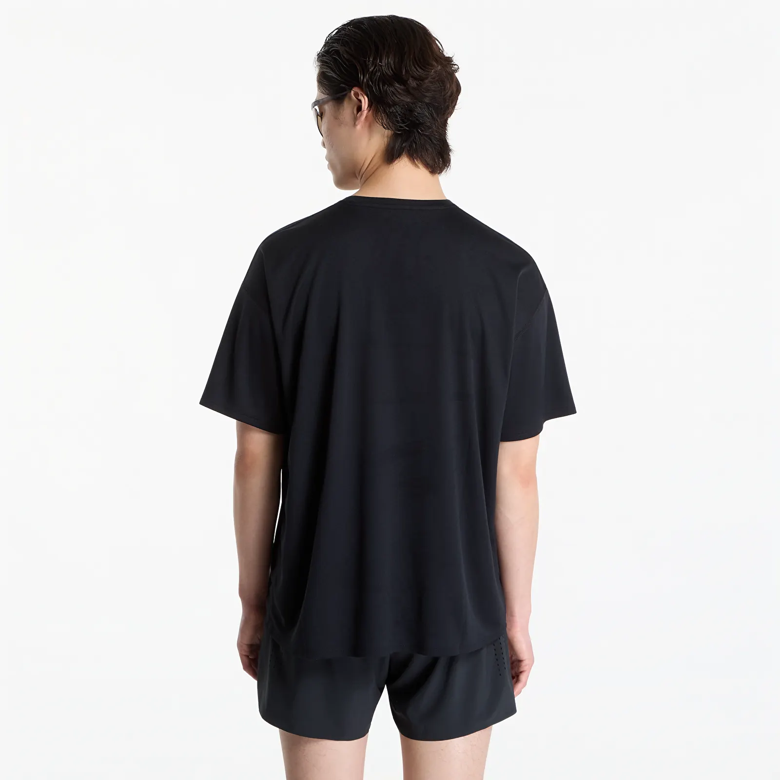 T-shirts District Vision Short Sleeve Boxy Training Tee Black Flame
