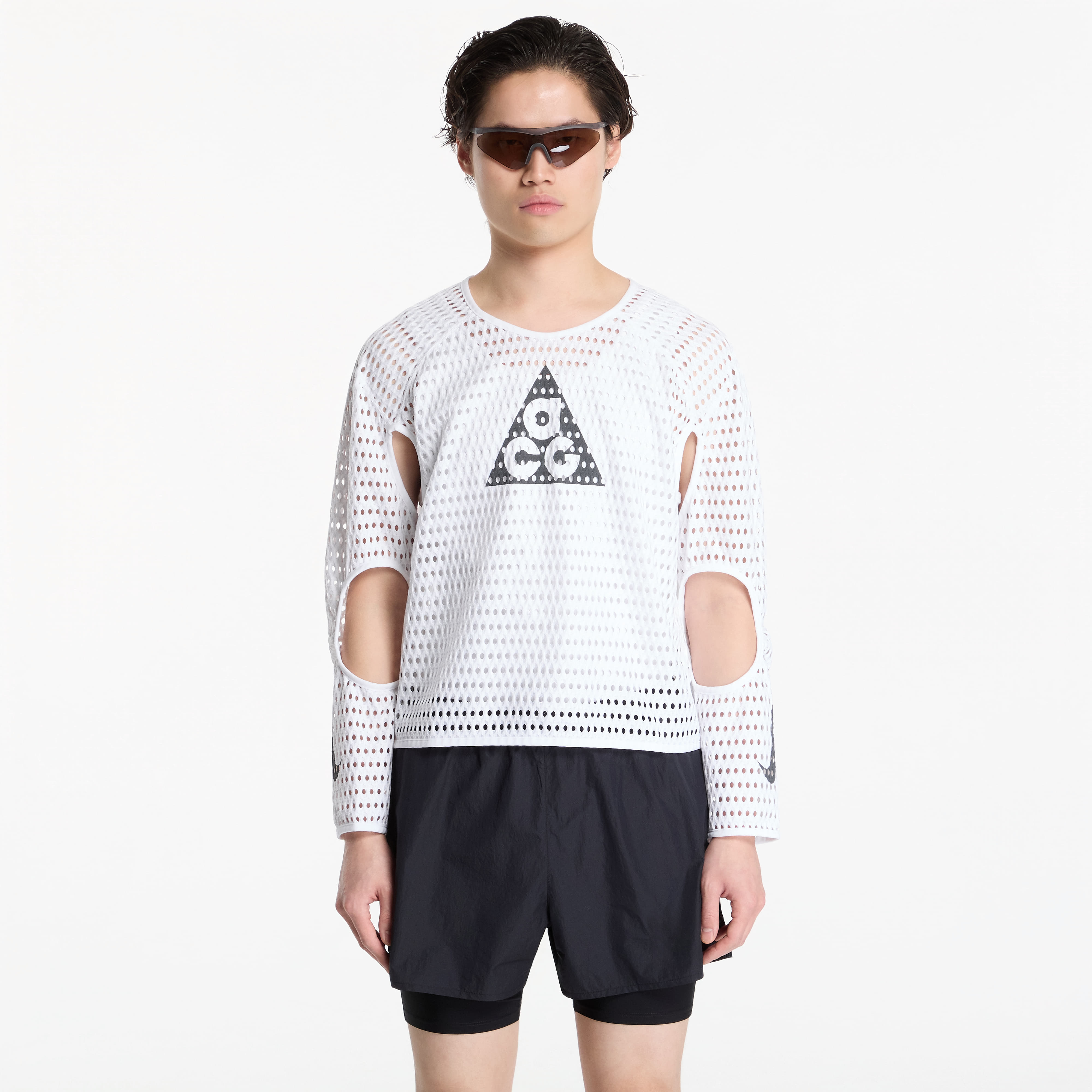 T-shirt Nike ACG Radical AirFlow NXT Dri-FIT Long-Sleeve Trail Running Top White/ Anthracite L