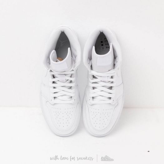 jordan 1 white shiny