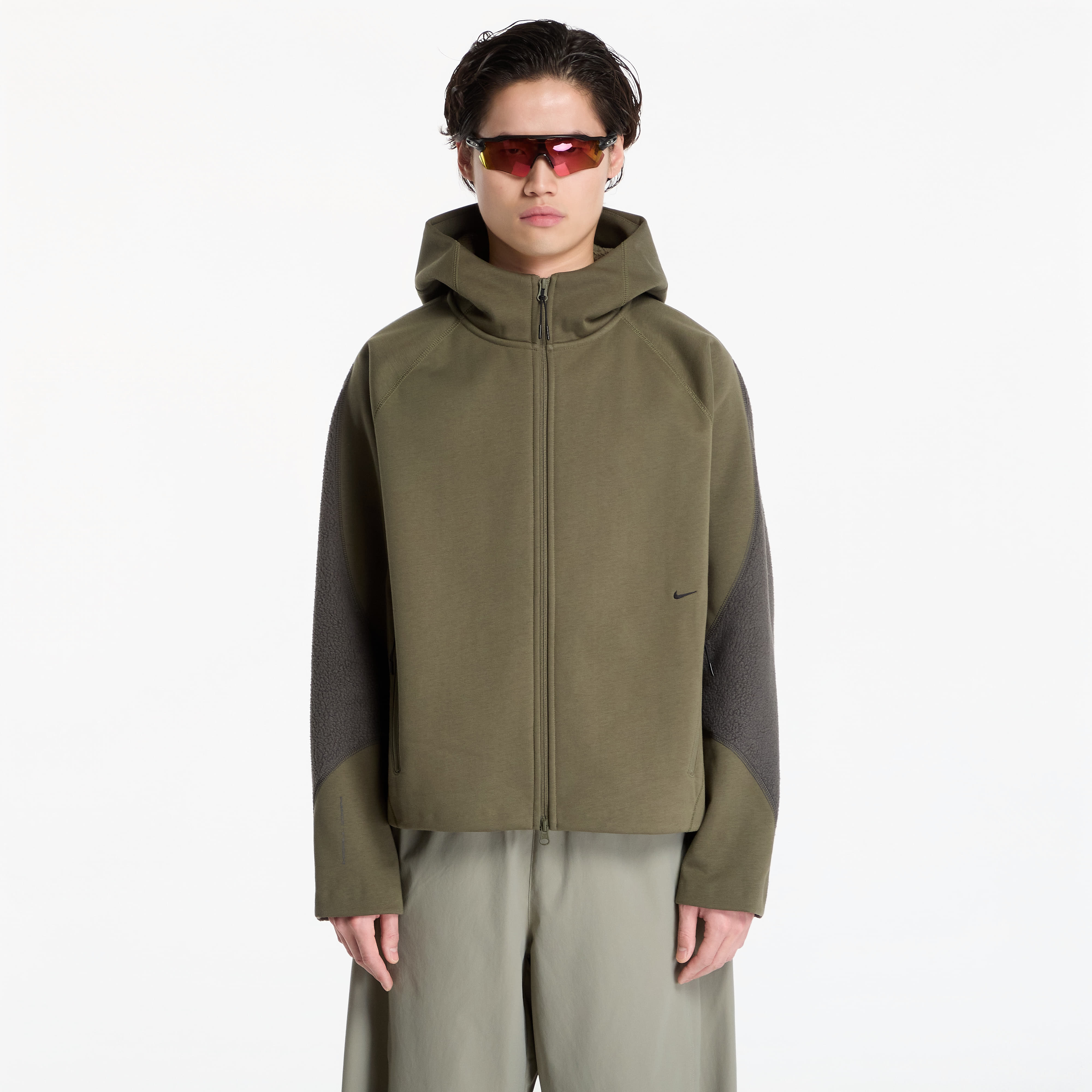 Sweatshirt Nike Tech Boreas Therma-FIT Full-Zip Hoodie Medium Olive/ Newsprint/ Black L