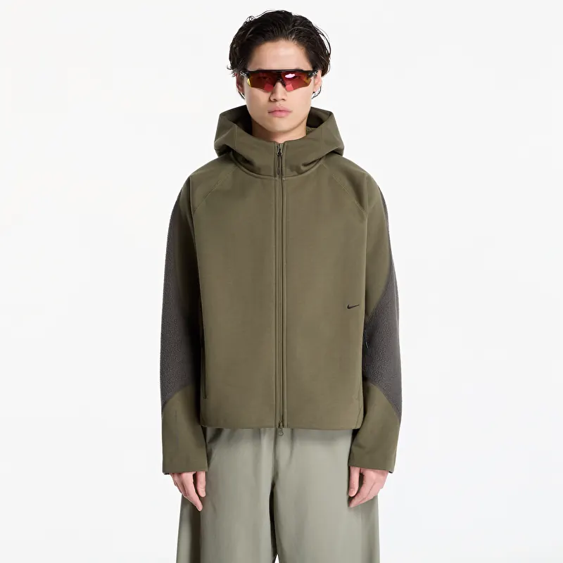 Nike Tech Boreas Therma-FIT Full-Zip Hoodie Medium Olive/ Newsprint/ Black