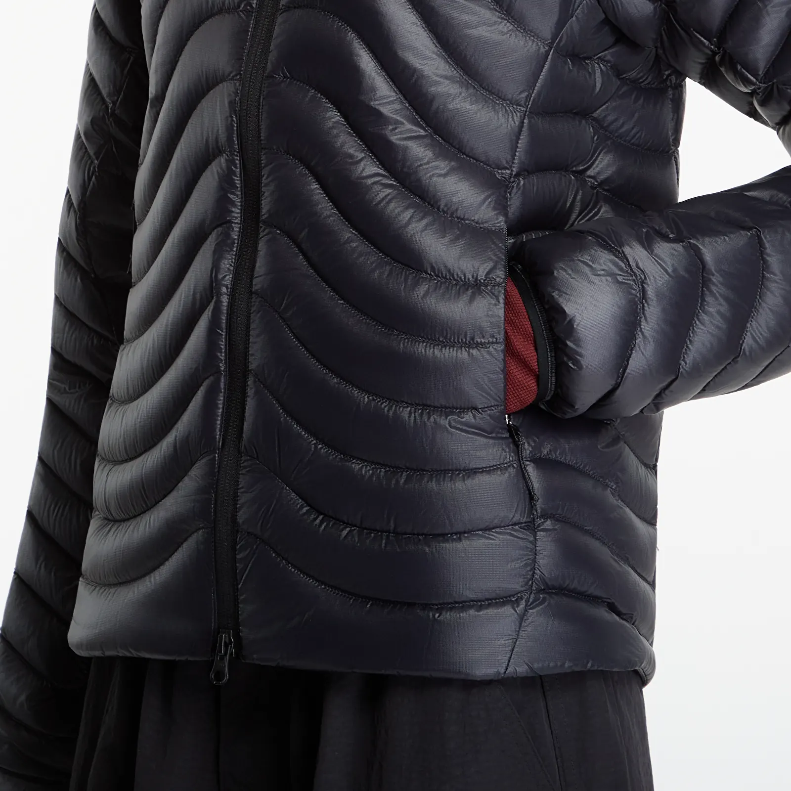 Jassen Nike ACG Lava Flow Therma-FIT ADV Ultralight Down Jacket Black/ Black/ Summit White