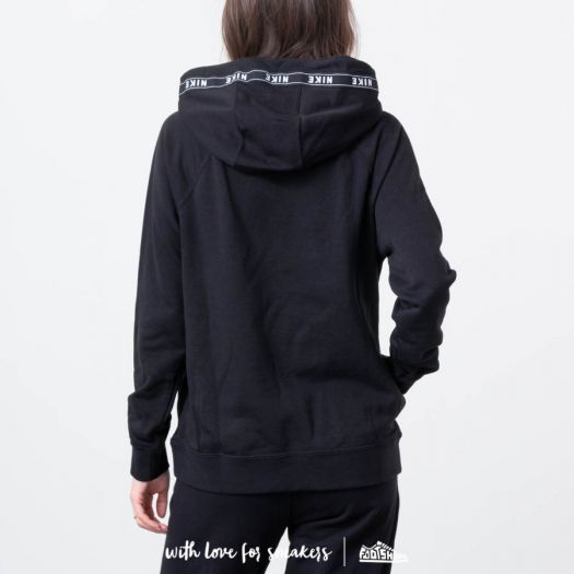 black nike taped hoodie
