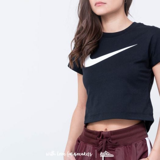 Nike swoosh crop top sales