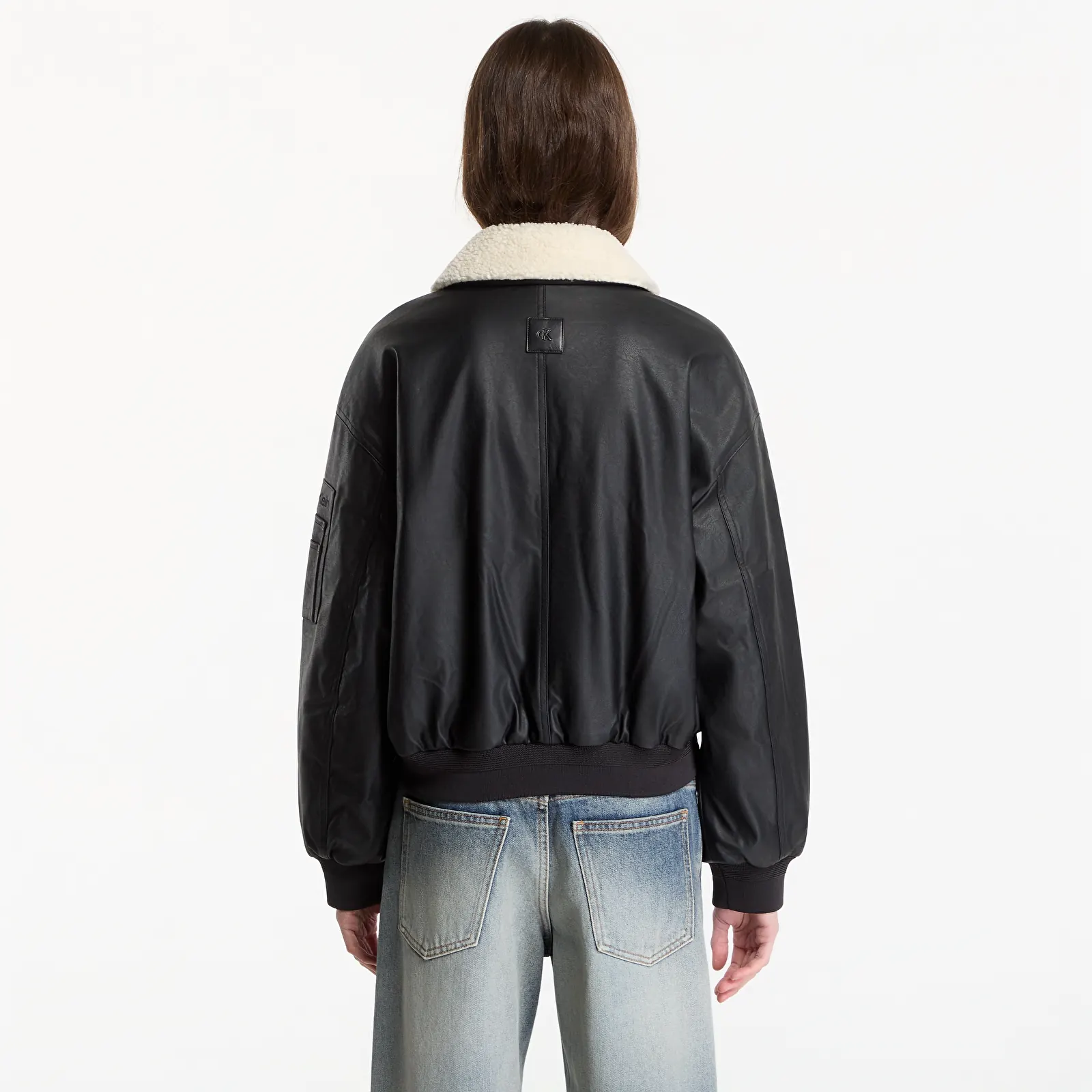 Jakas Calvin Klein Jeans Faux Leather Padded Black