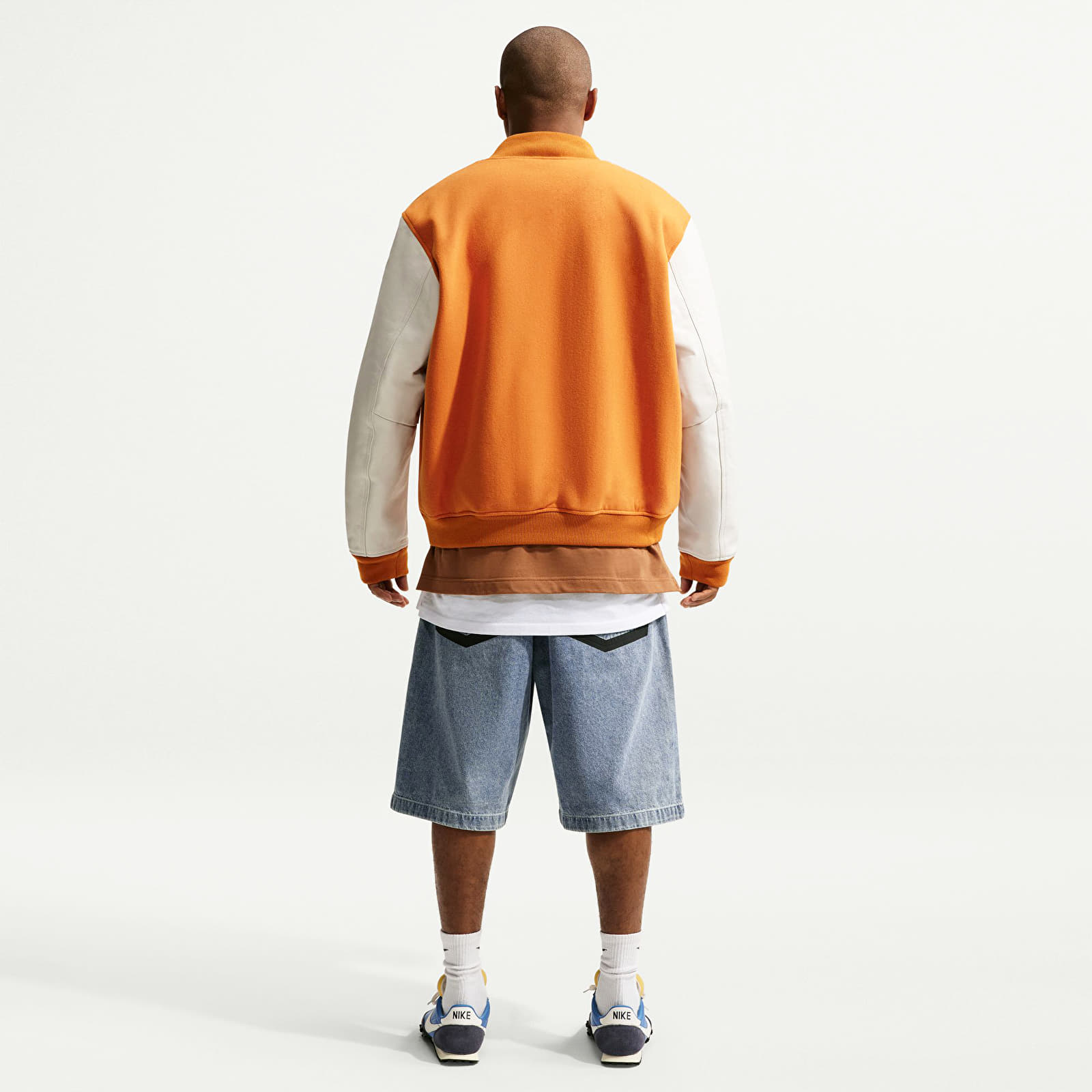 Men's shorts Nike Sportswear Men's Indigo Denim Shorts Blue Denim/ Haiind/ Black/ Safety Orange