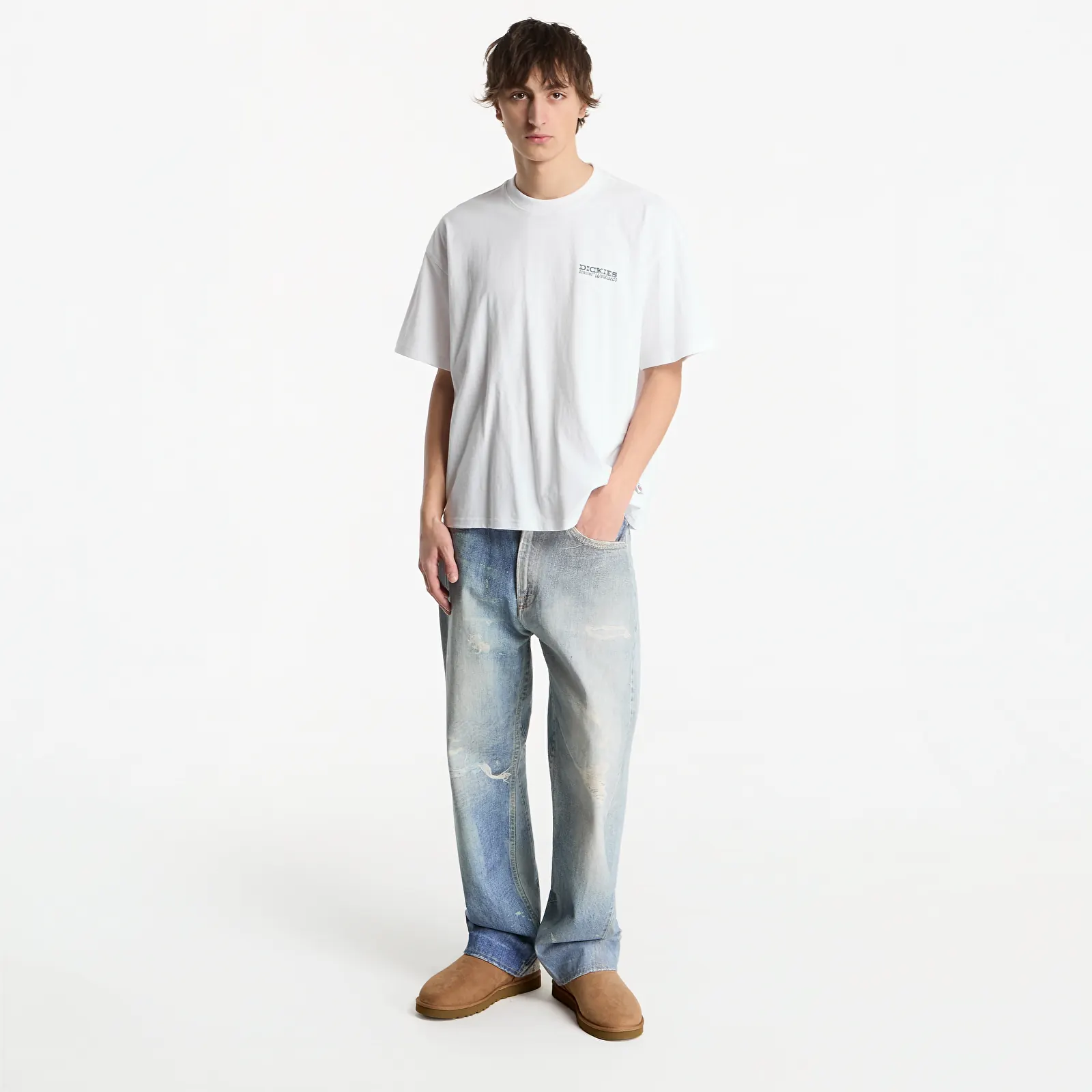 Pólók Dickies Avondale SS Tee White