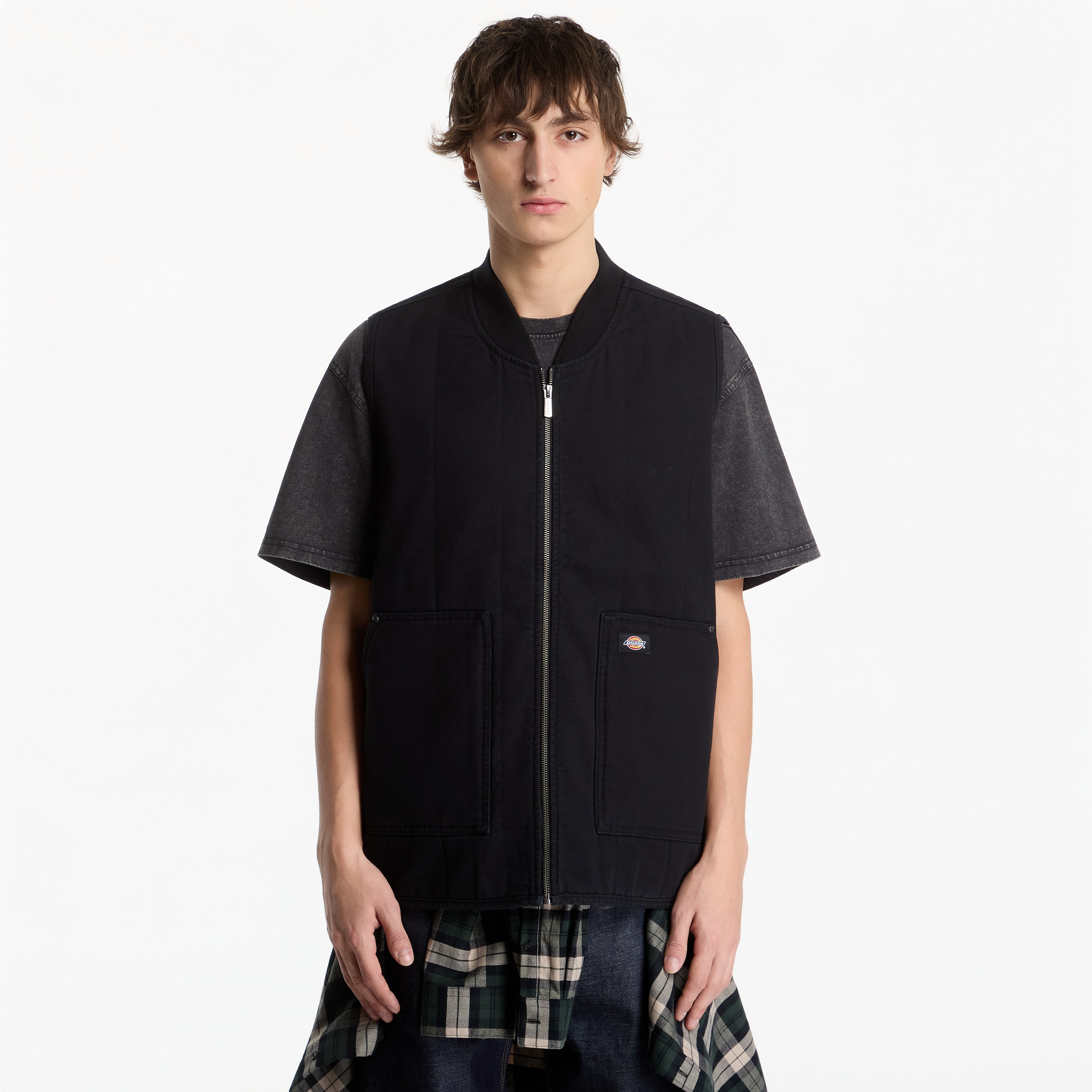 Dickies Quilted Canvas Vest Black M