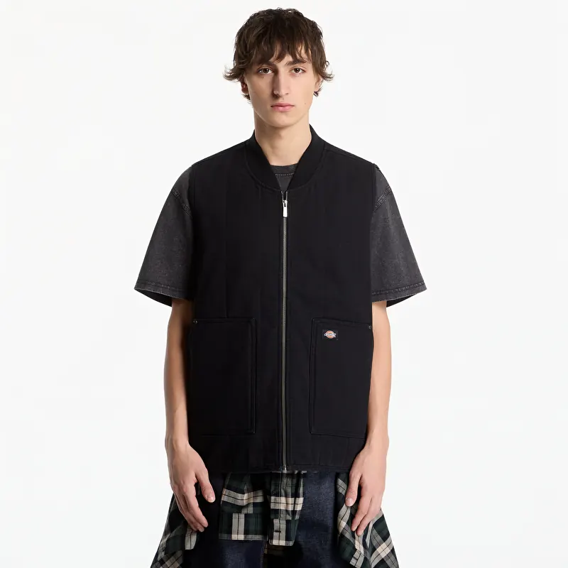 Vest Dickies Quilted Canvas Vest Black