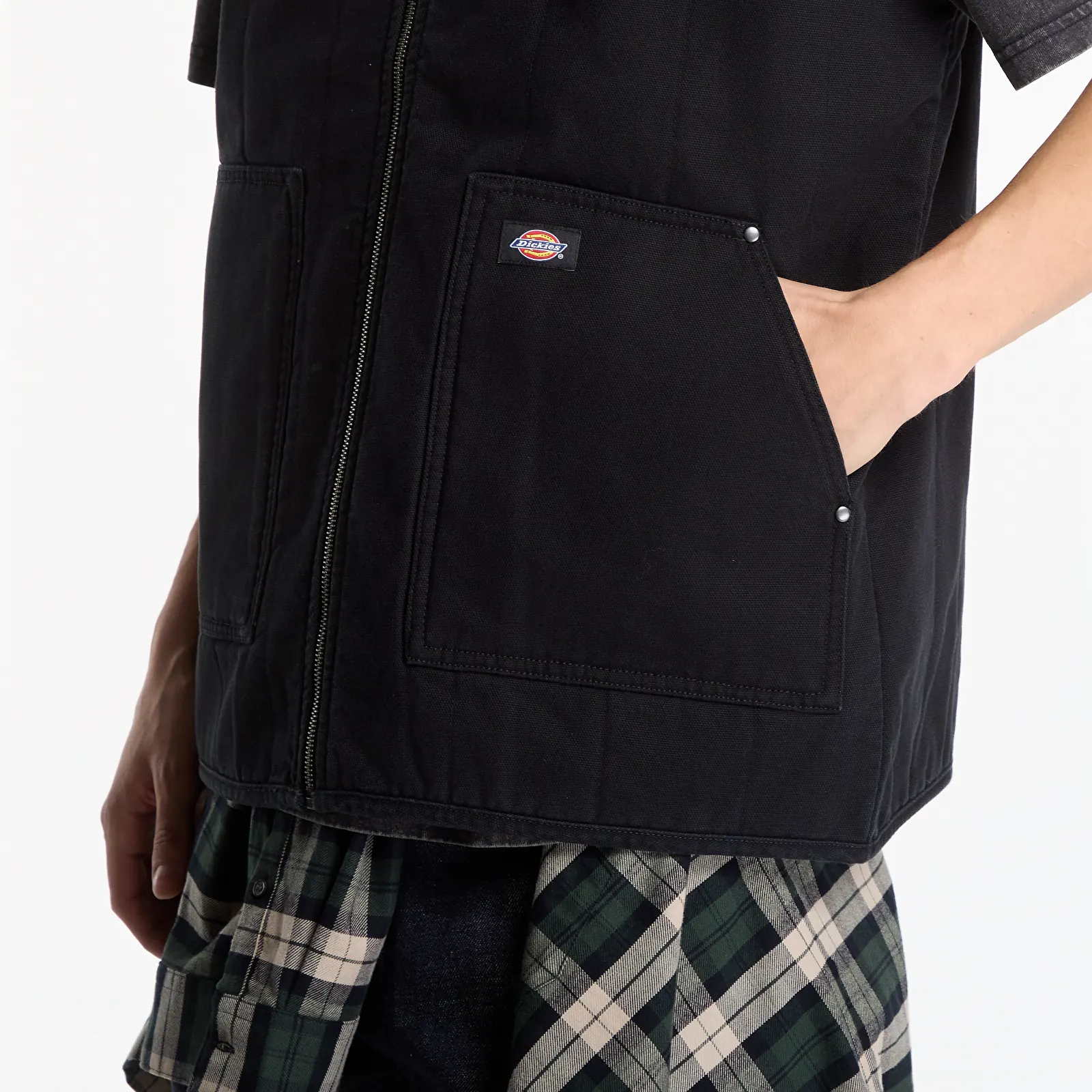 Gilets Dickies Quilted Canvas Vest Black