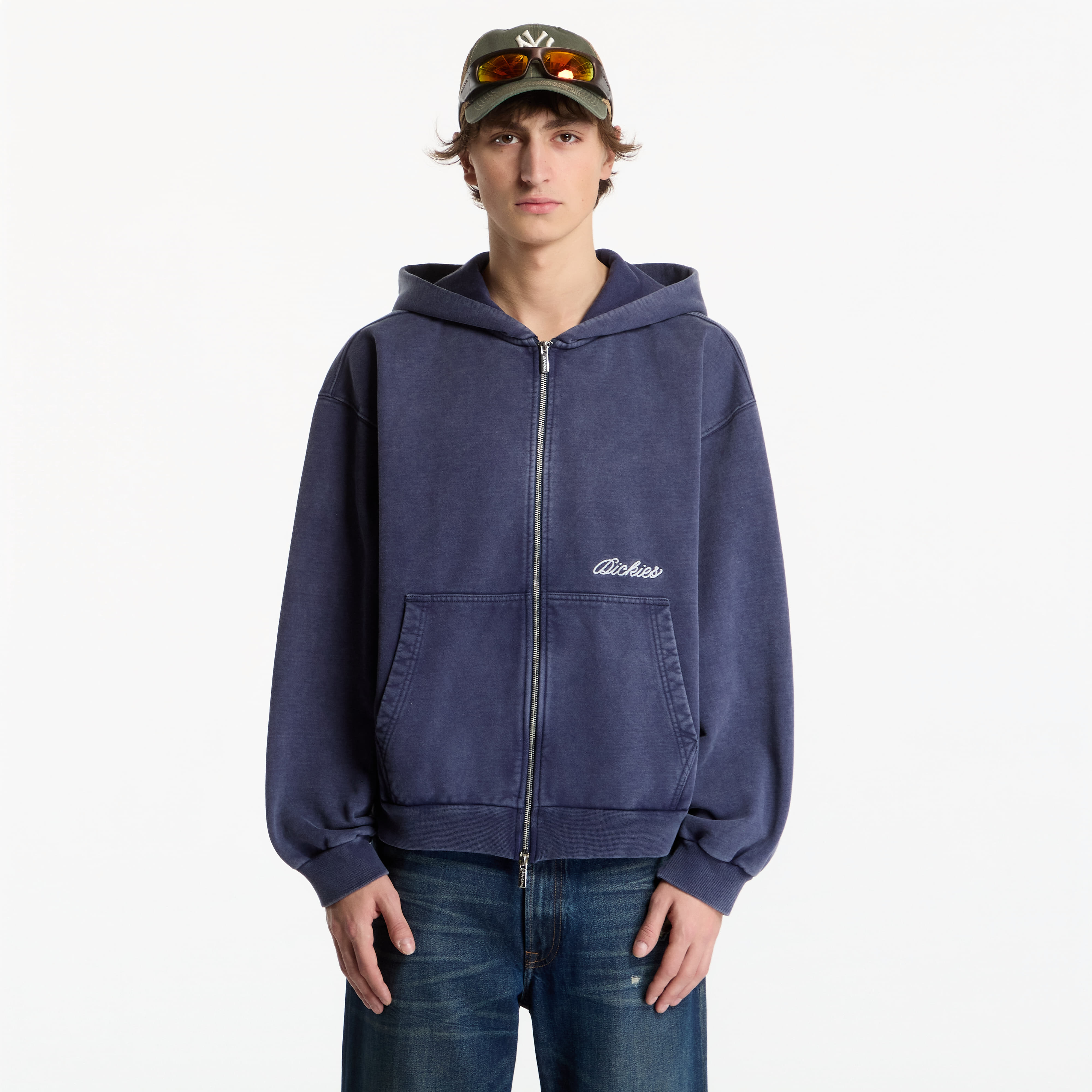 Sweatshirt Dickies Baker Zipped Hoodie Navy Blue XL