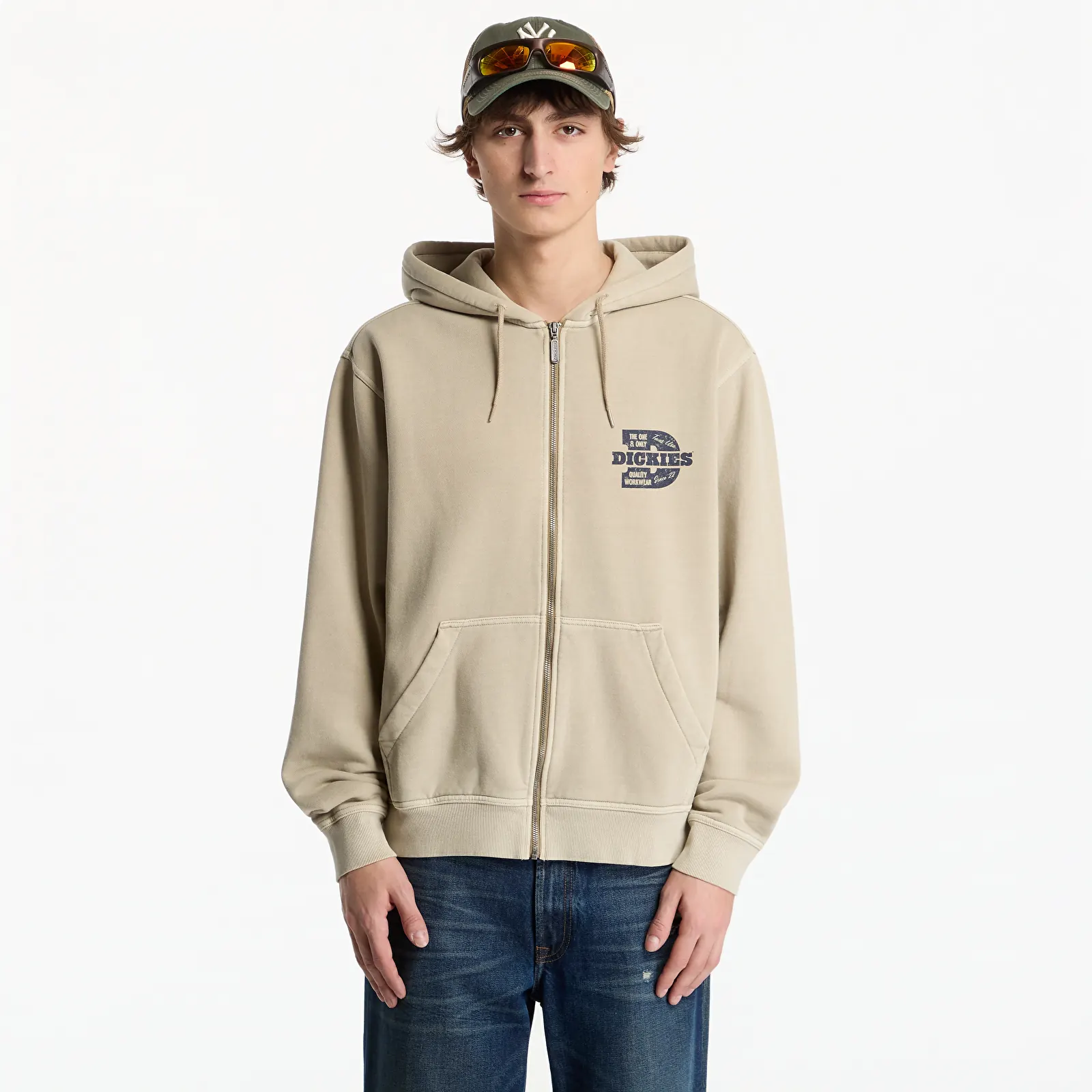 Felpe Dickies Minden Zipped Hoodie Desert Sand