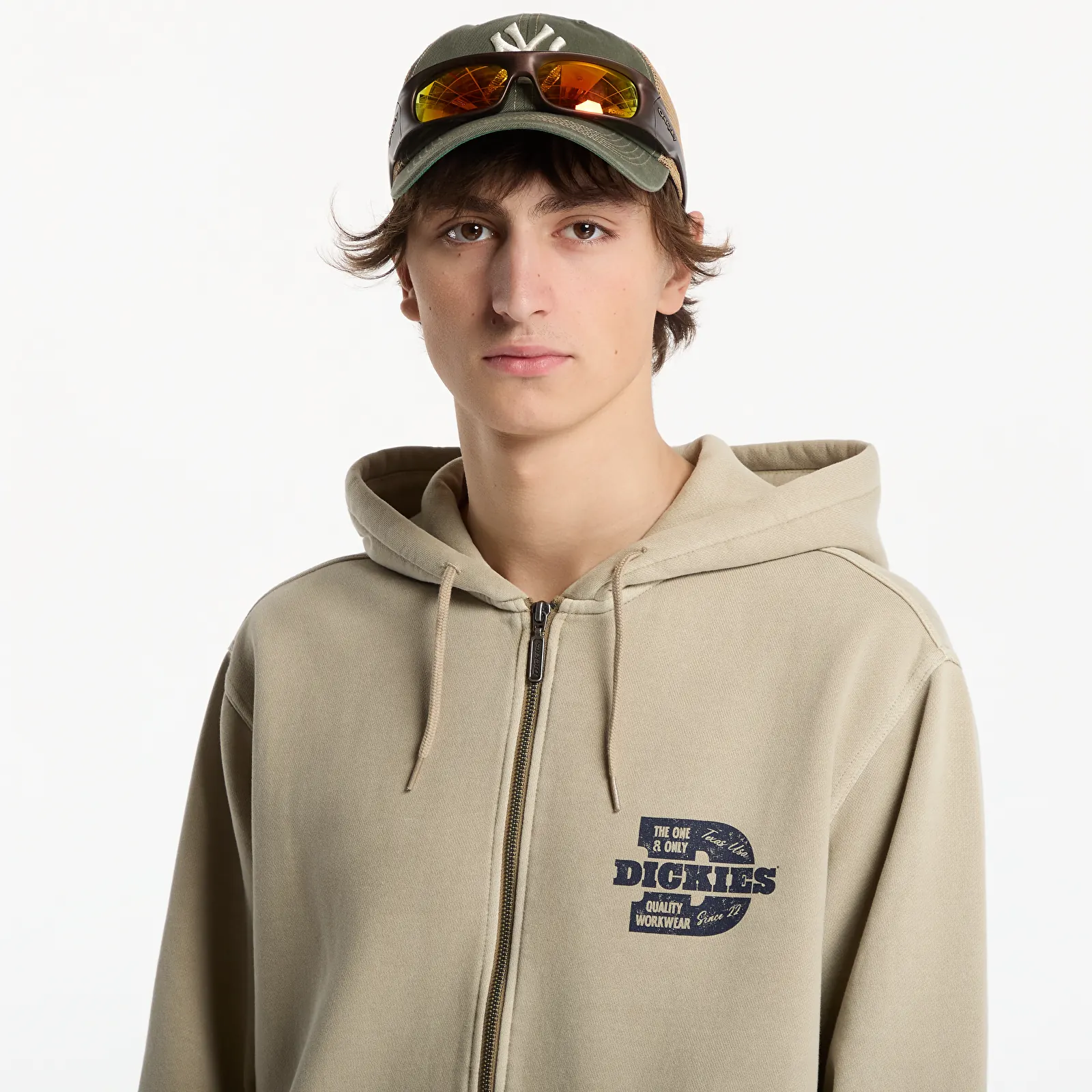 Felpe Dickies Minden Zipped Hoodie Desert Sand