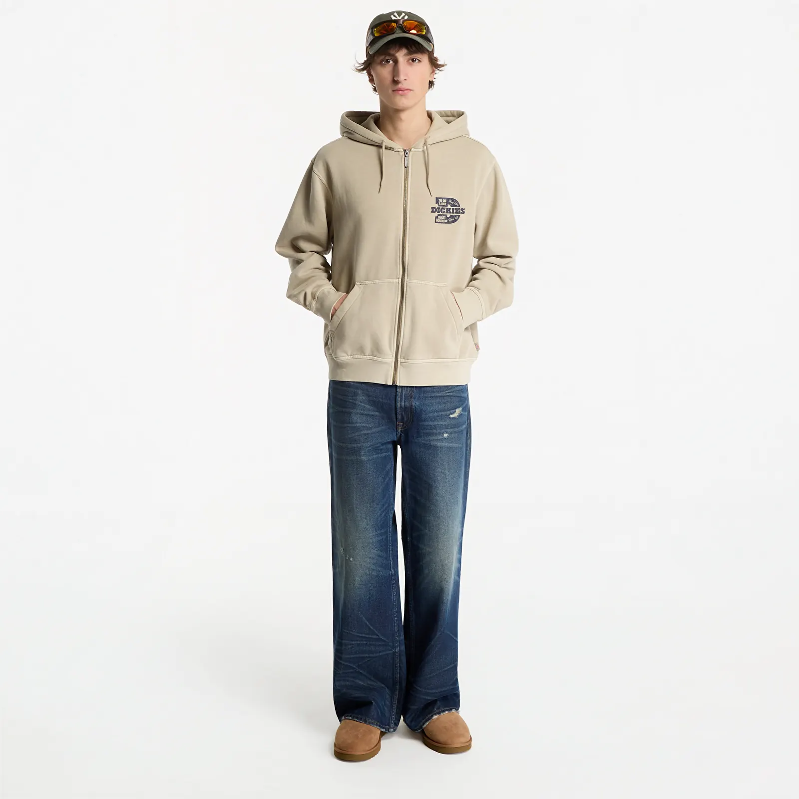 Felpe Dickies Minden Zipped Hoodie Desert Sand