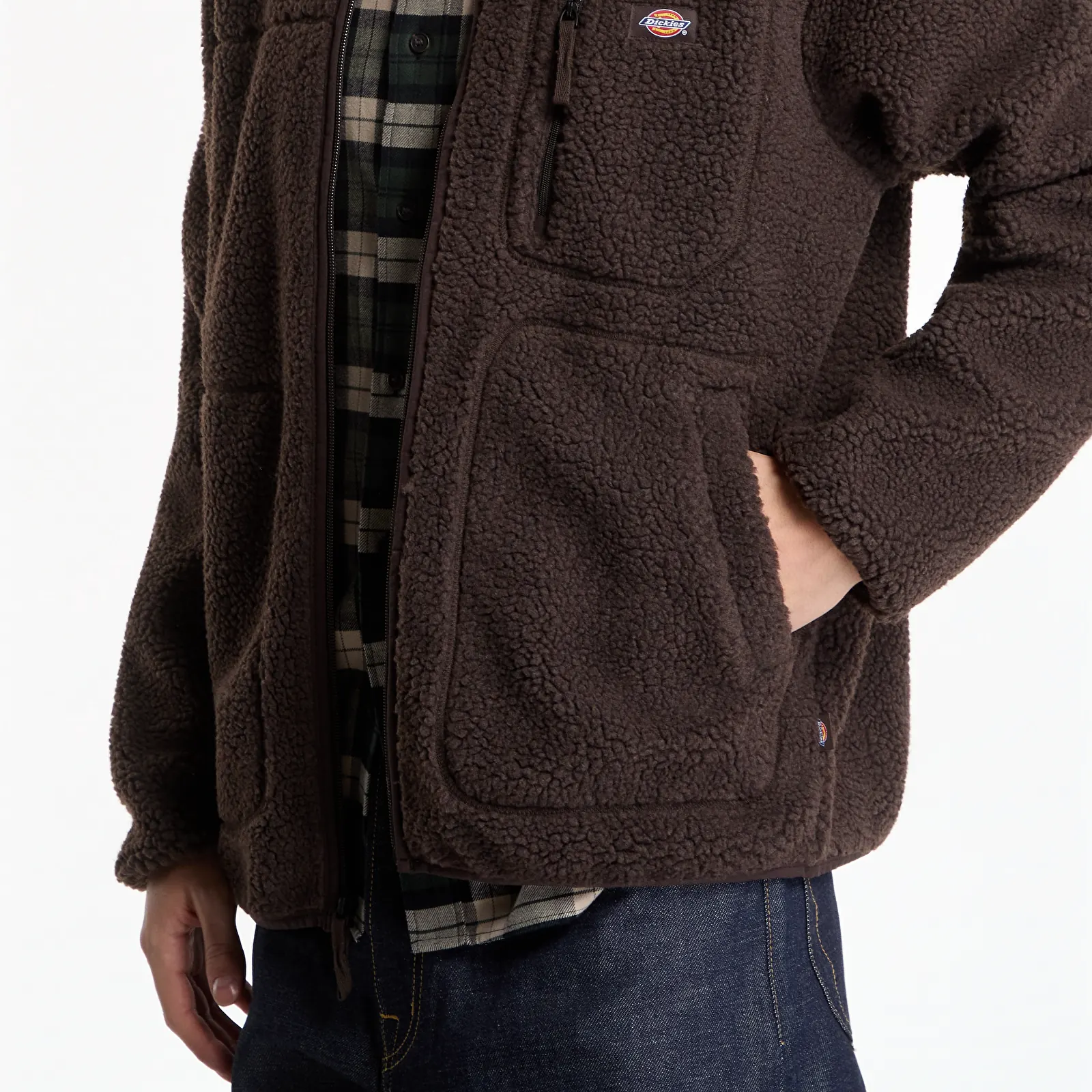Суичърти Dickies Mount Hope Fleece Dark Brown