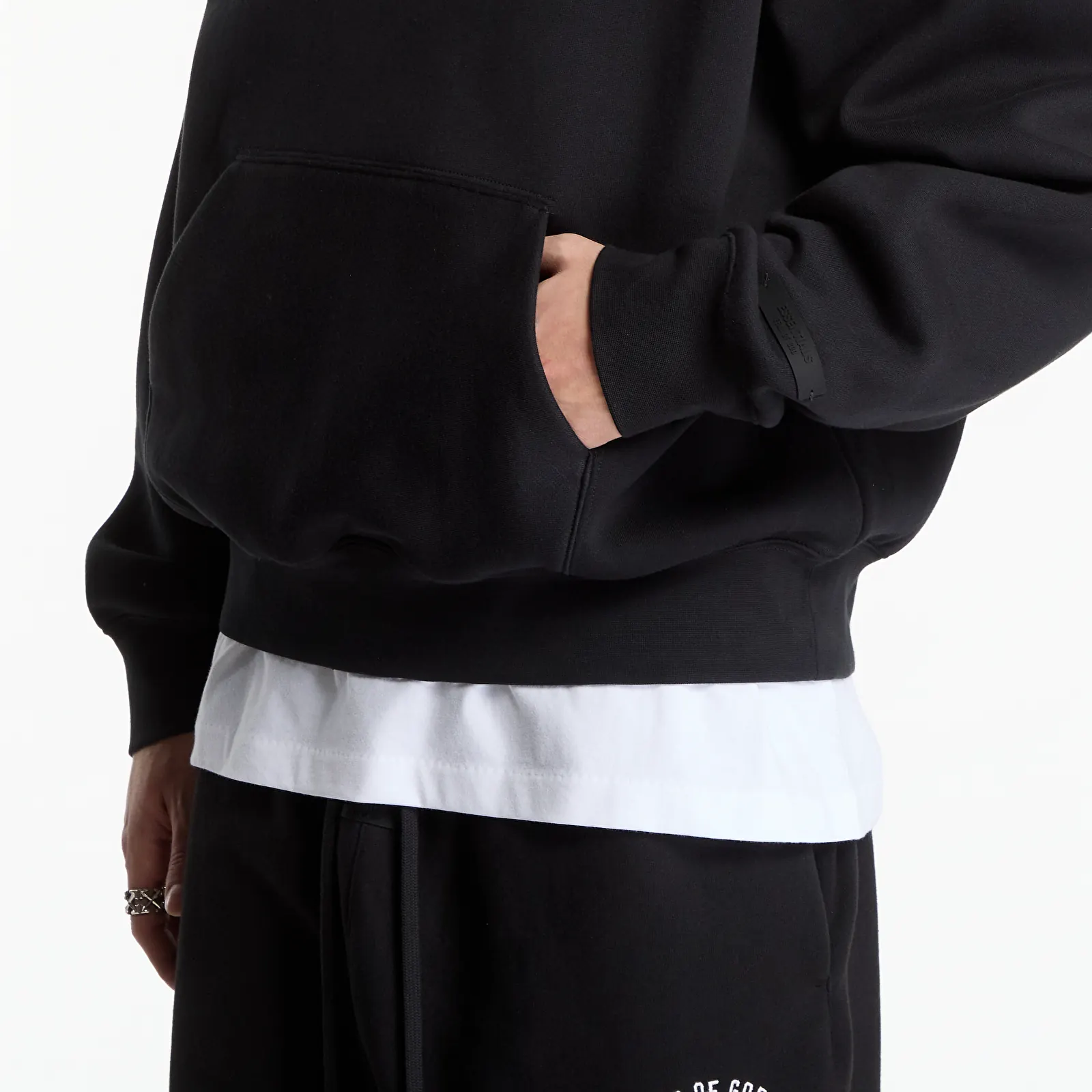 Hoodies e sweatshirts Fear of God Essentials Classic Fit Fleece Hoodie Vintage Black