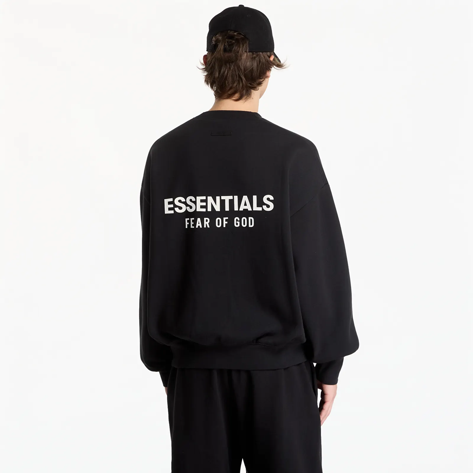 Hoodies and sweatshirts  Fear of God Essentials Classic Fit Fleece Crewneck Vintage Black
