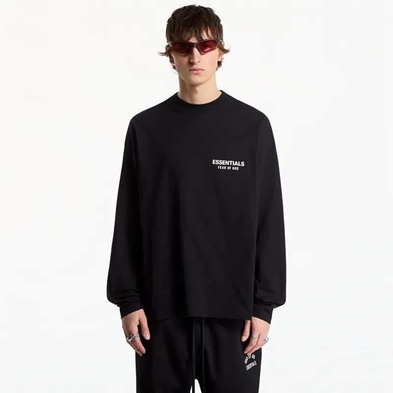 T-shirt Fear of God Essentials Classic Fit Long Sleeve T-Shirt Vintage Black