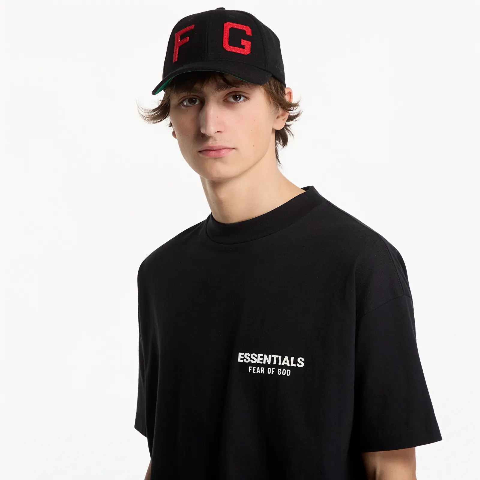T-Shirts Fear of God Essentials Classic Fit T-Shirt Vintage Black