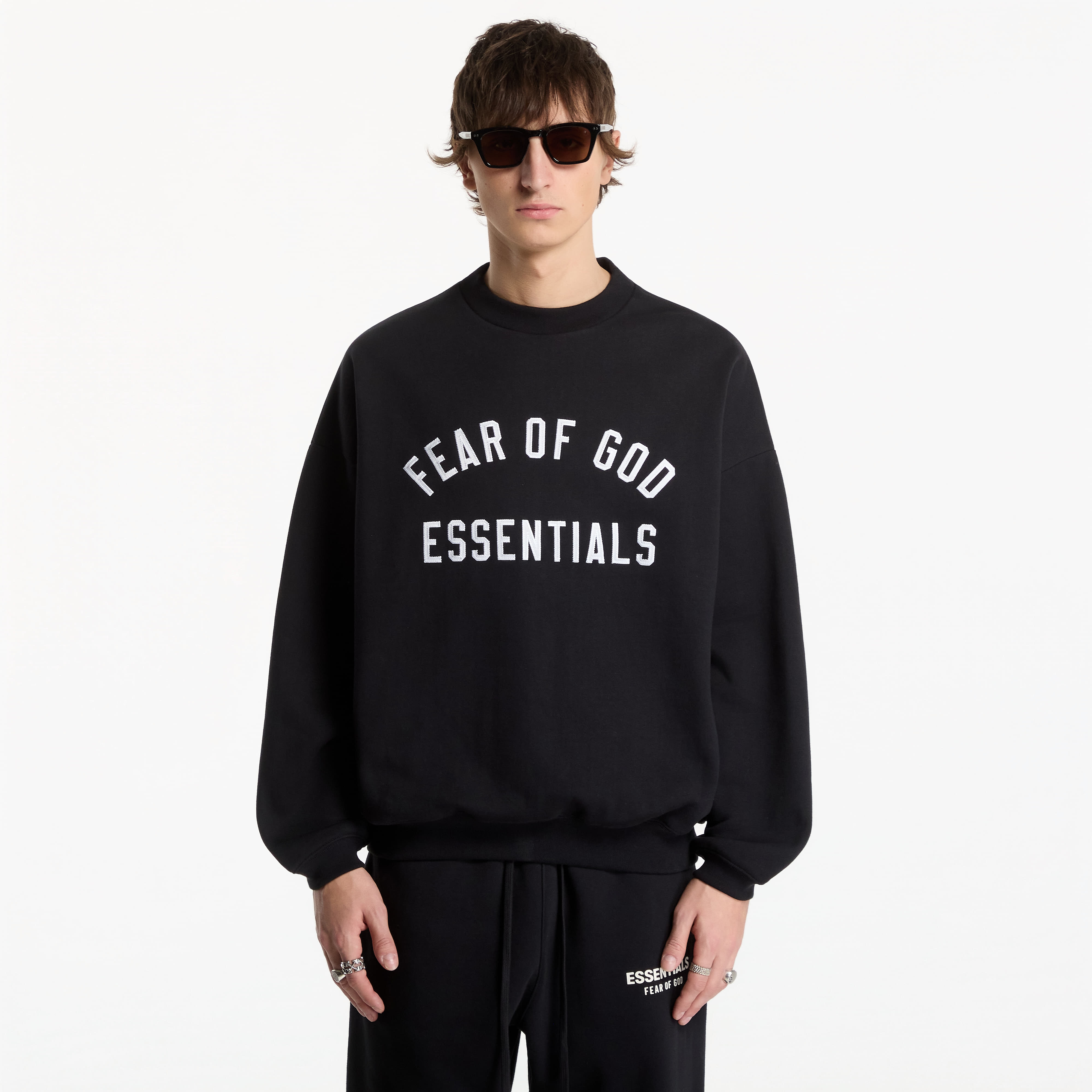 Sweatshirt Fear of God Essentials 90's Crewneck Sweatshirt Vintage Black XXL