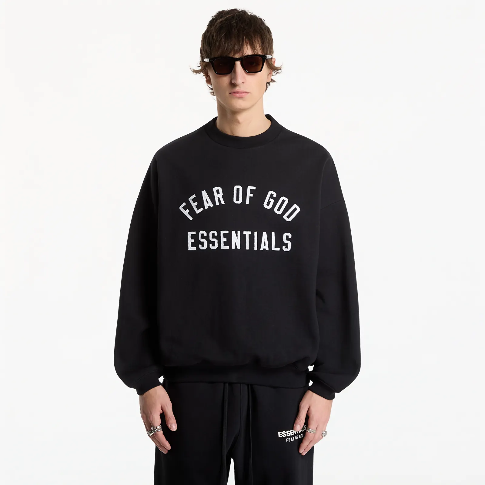 Hoodies and sweatshirts  Fear of God Essentials 90's Crewneck Sweatshirt Vintage Black