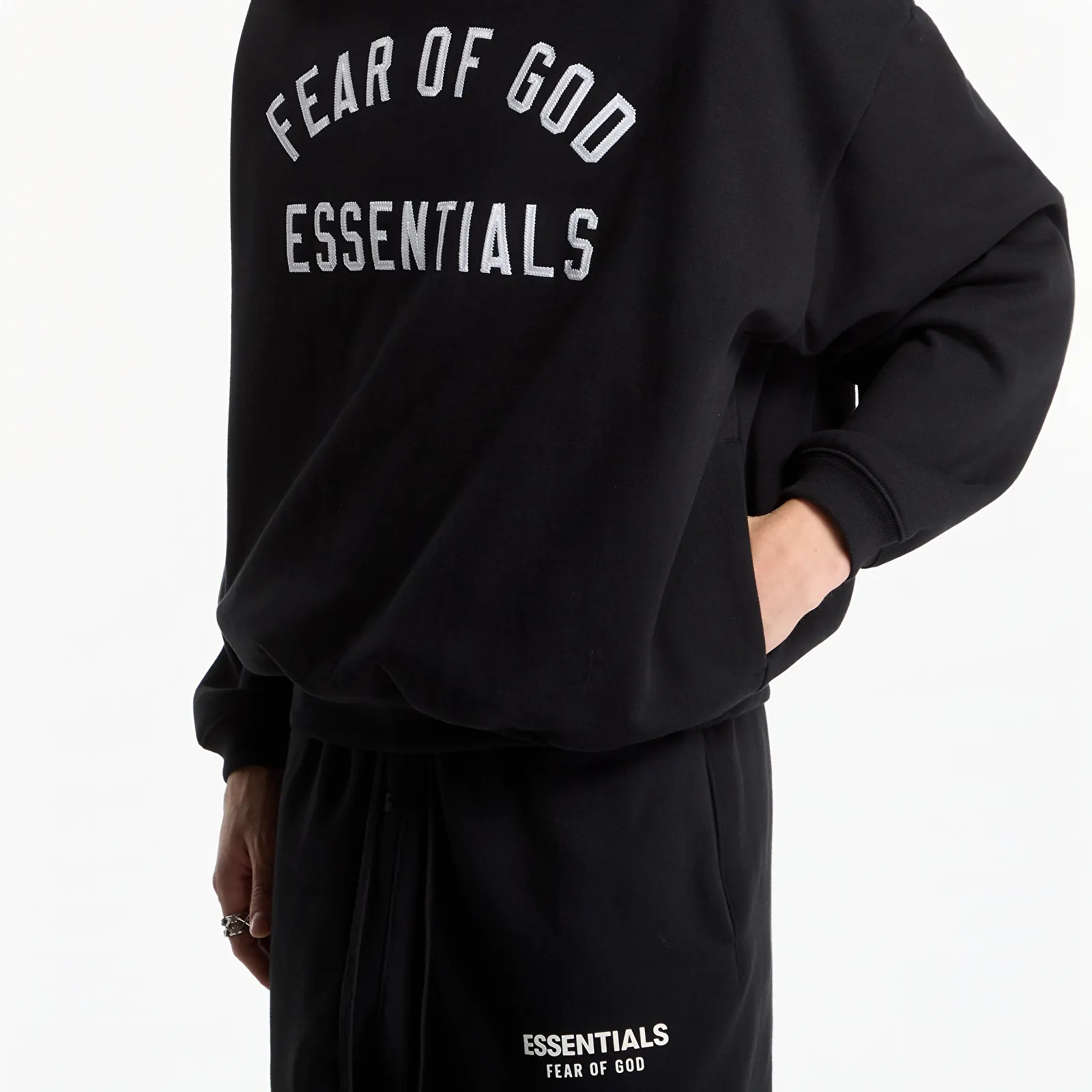 Hoodies and sweatshirts  Fear of God Essentials 90's Crewneck Sweatshirt Vintage Black