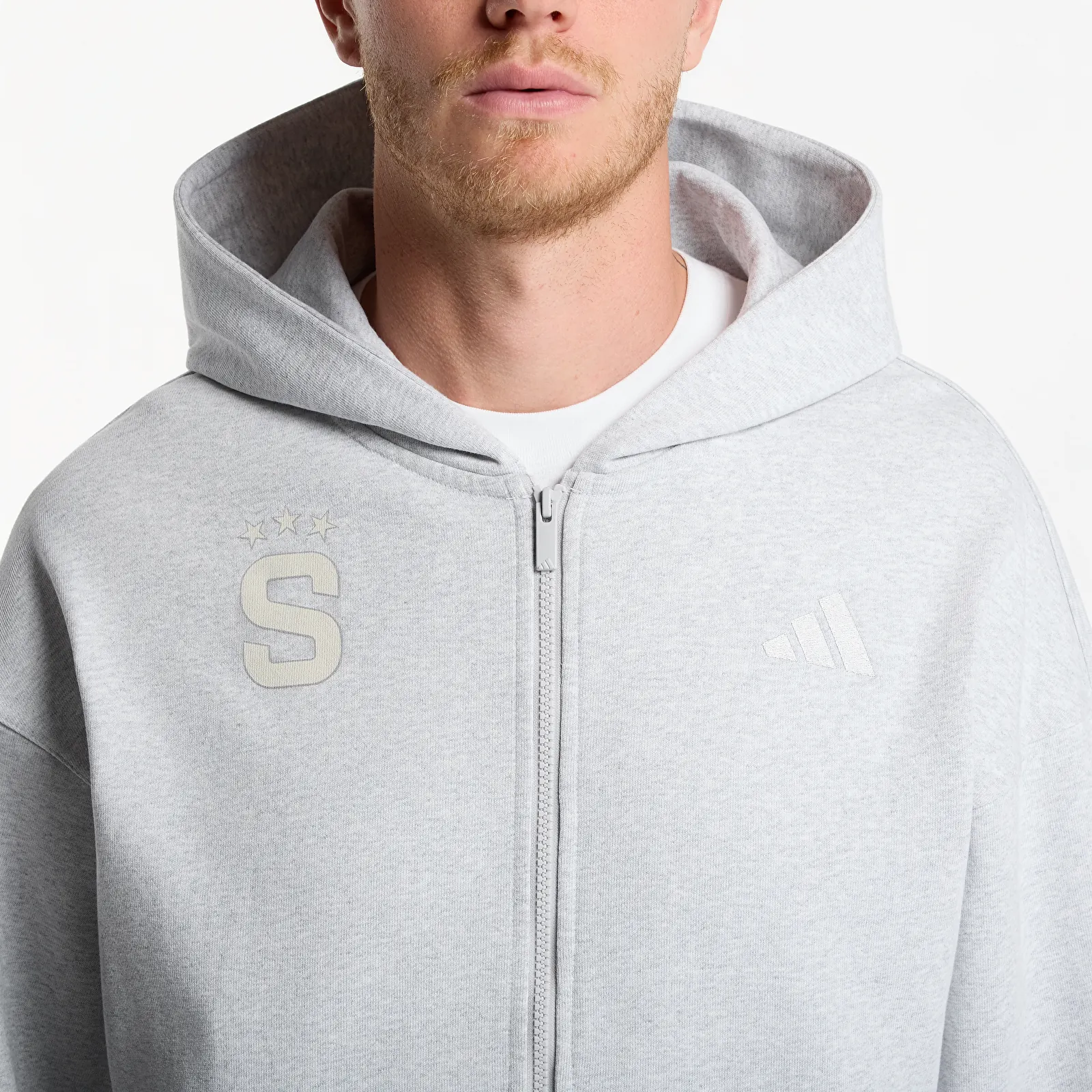 Sweatjacken und Sweatshirts adidas x FTSHP x AC Sparta Prague Zip Up Hoodie Melange Gray