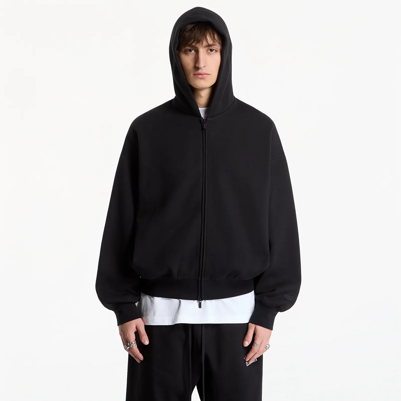 Hoodies e sweatshirts Fear of God Essentials Classic Fit Fleece Zip-Up Hoodie Vintage Black