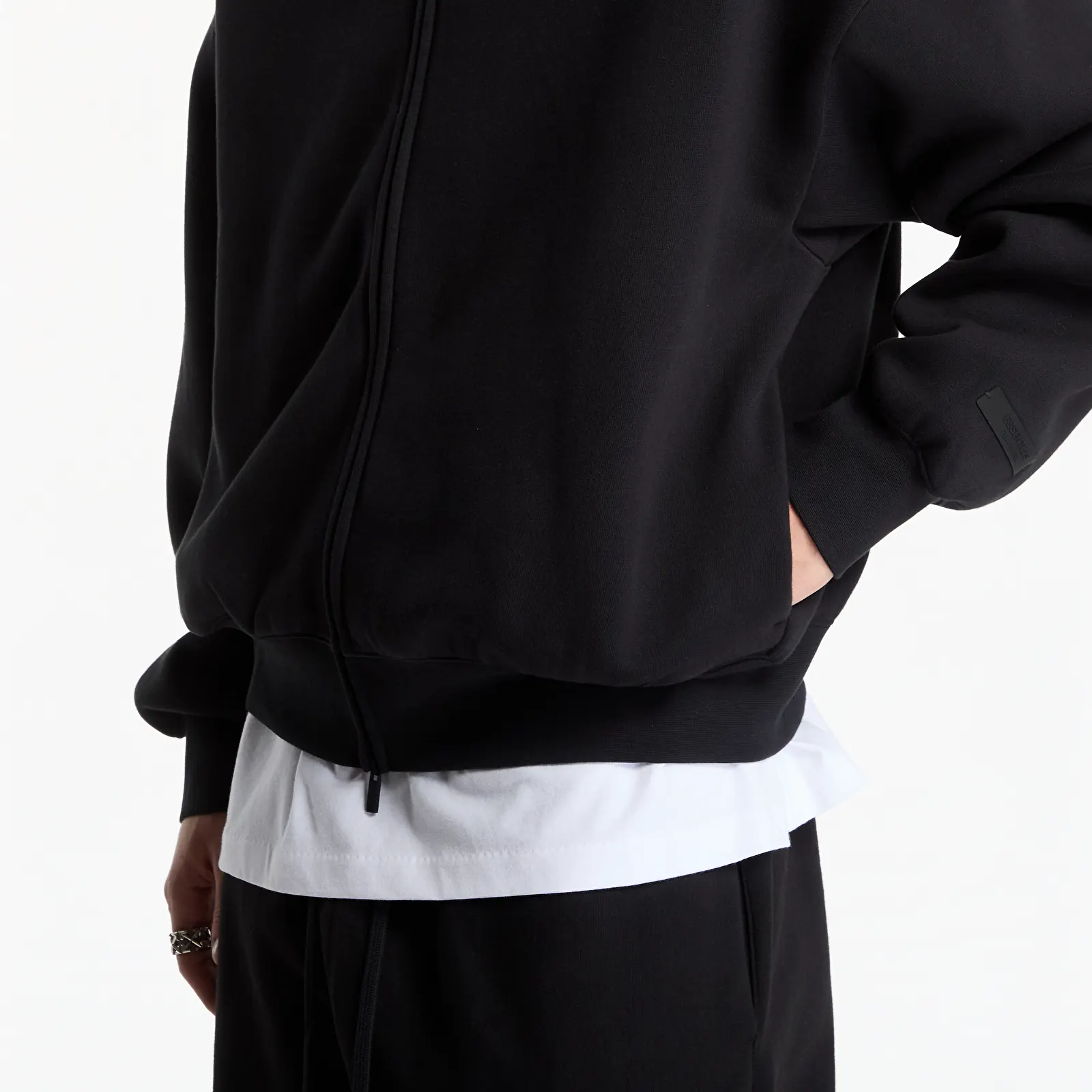 Hoodies e sweatshirts Fear of God Essentials Classic Fit Fleece Zip-Up Hoodie Vintage Black