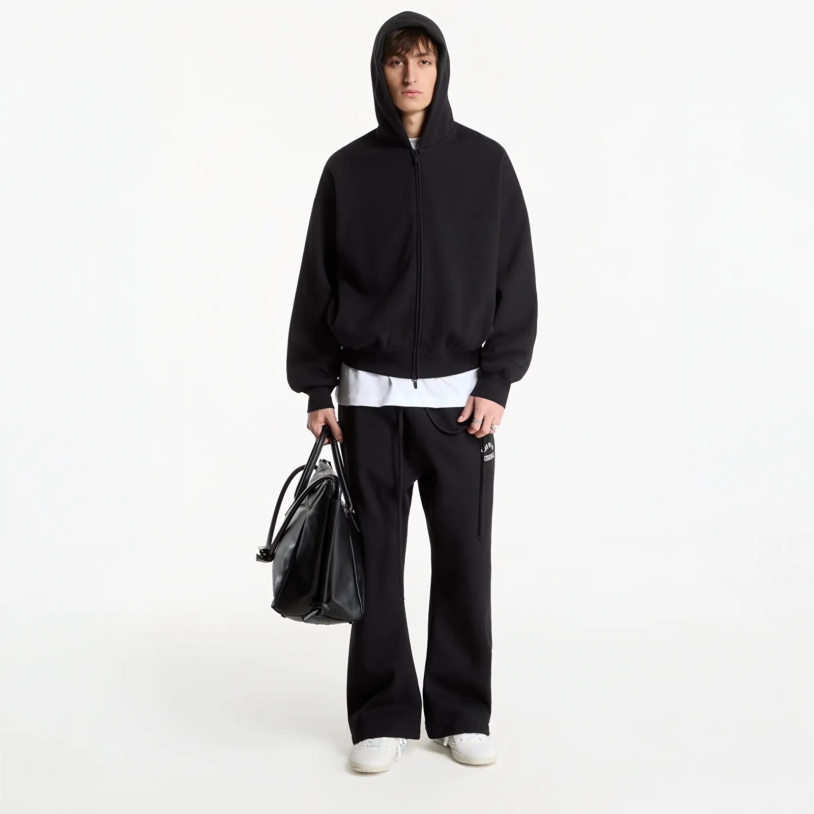 Hoodies e sweatshirts Fear of God Essentials Classic Fit Fleece Zip-Up Hoodie Vintage Black