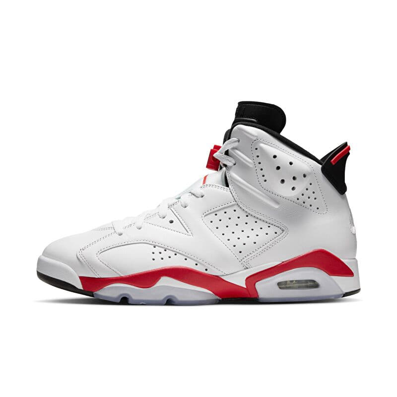 Air Jordan 6 Retro "White Infrared" White/ White-Lt Crimson-Black