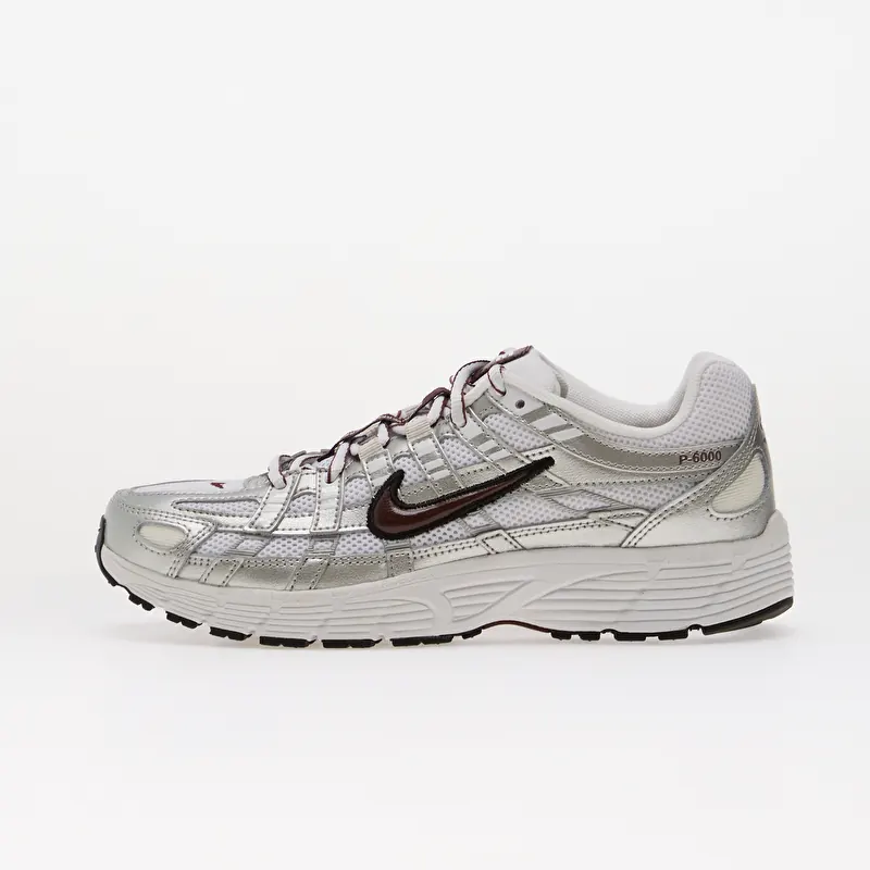 Nike P-6000 White/ Mystic Dates-Metallic Silver-Black