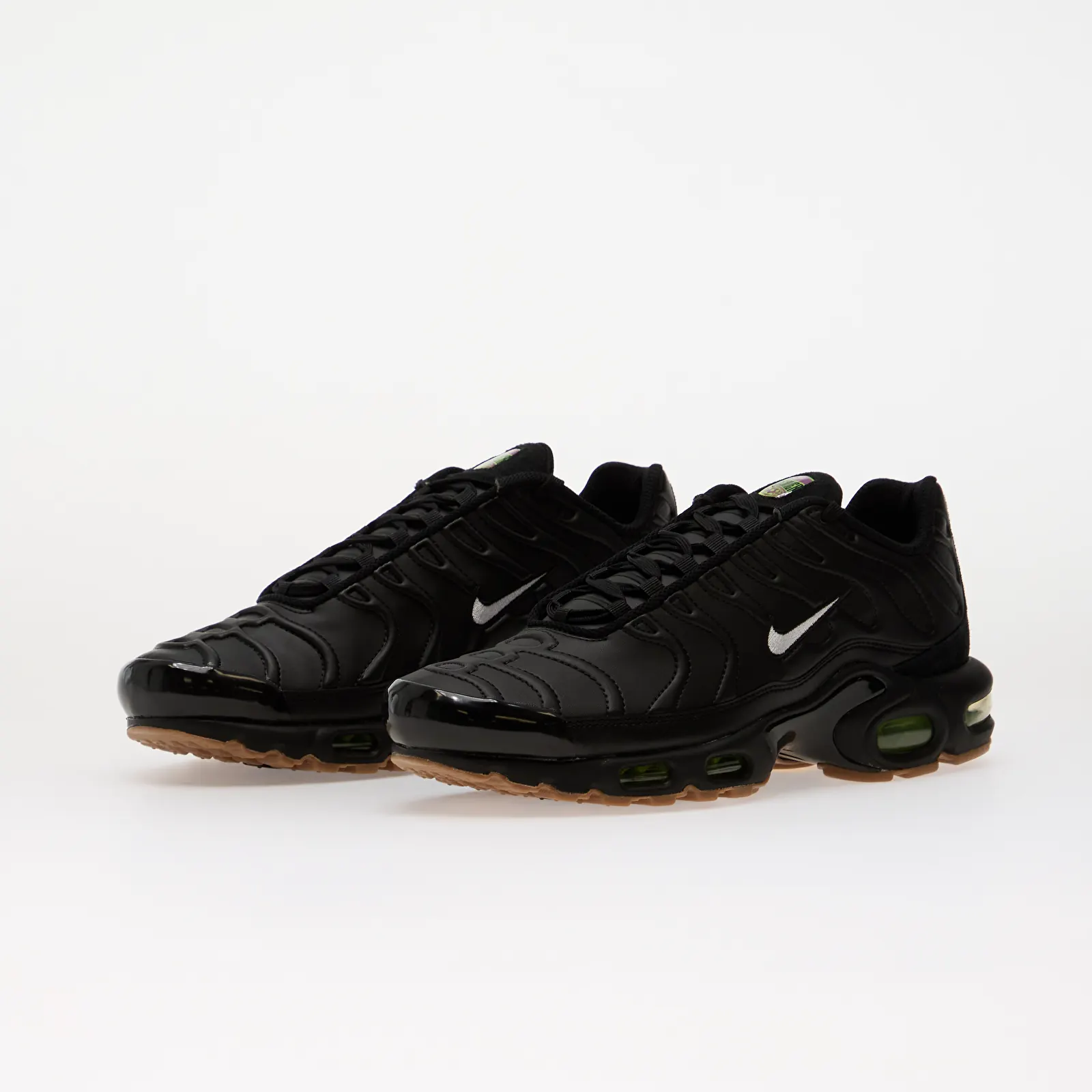 Vīriešu čības Nike Air Max Plus TN Black/ White-Gum Med Brown-Volt