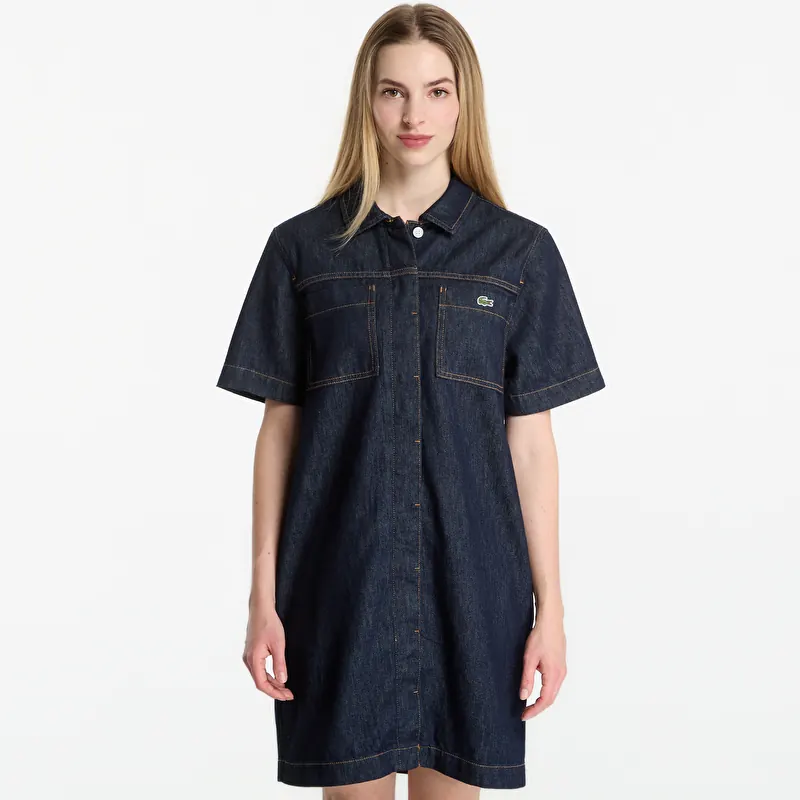 Φόρεμα Lacoste Short Sleeves Dresses Rinse Blue