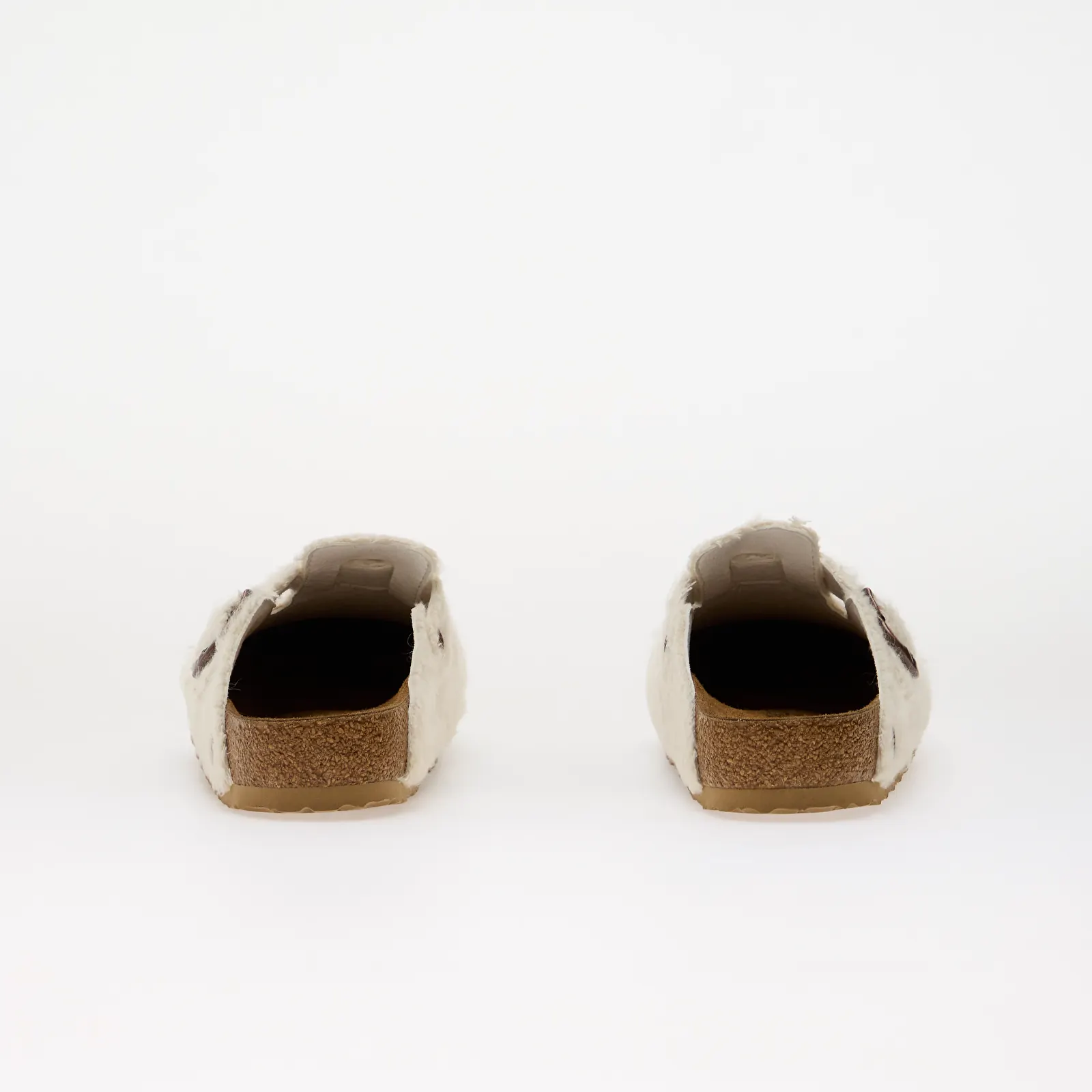 Slides for menn Birkenstock Boston Wool Moon Buckle TEX Off White