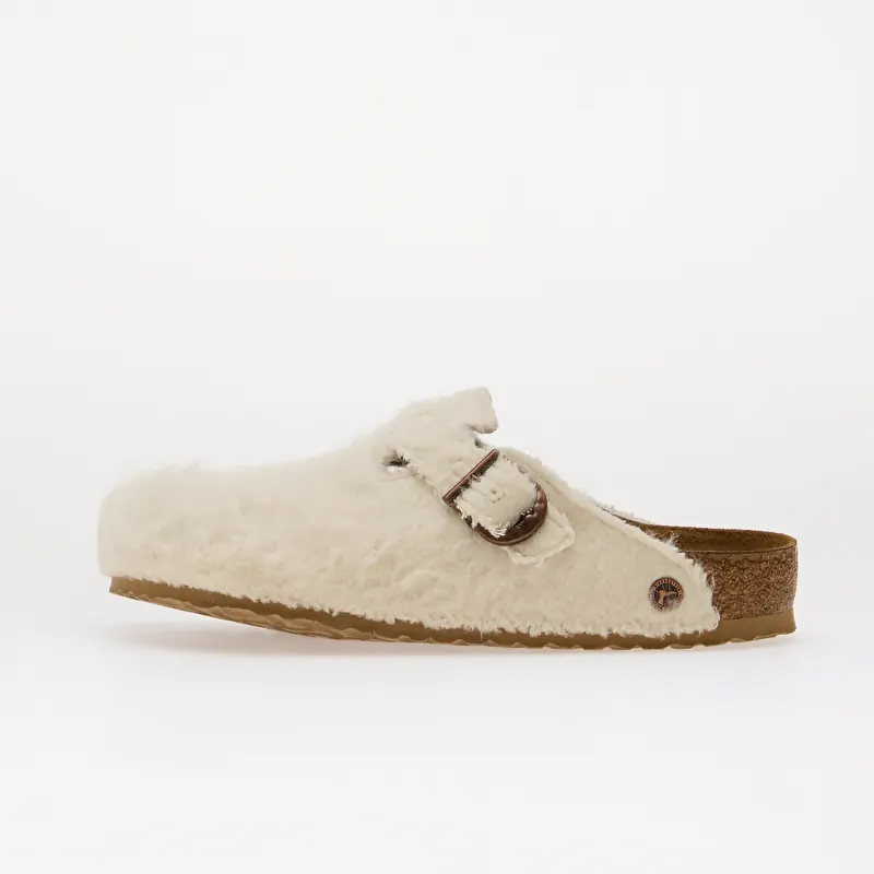 Birkenstock Boston Wool Moon Buckle TEX Off White