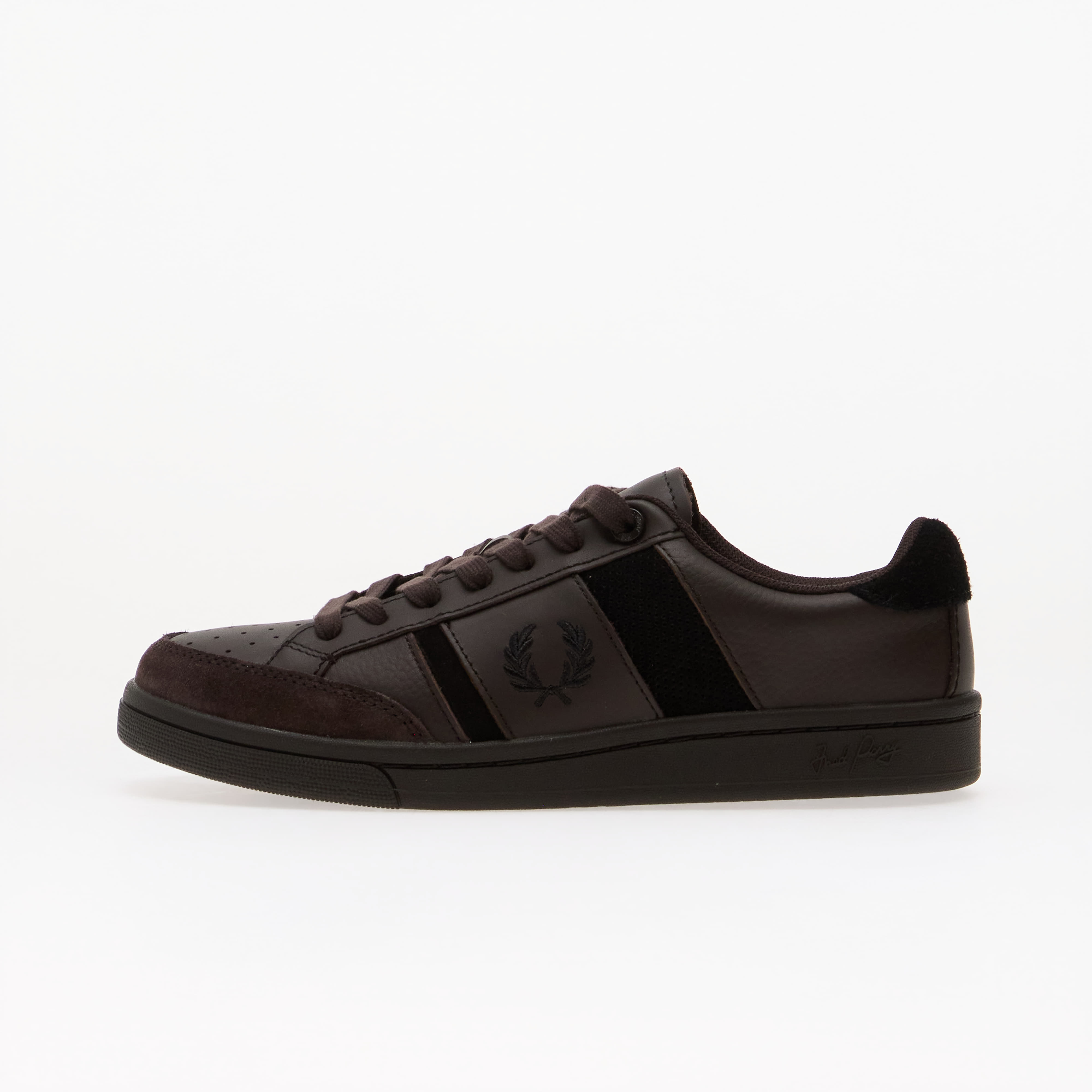 Sneakers FRED PERRY B725 Leather/ Suede Rich Brown UK 9