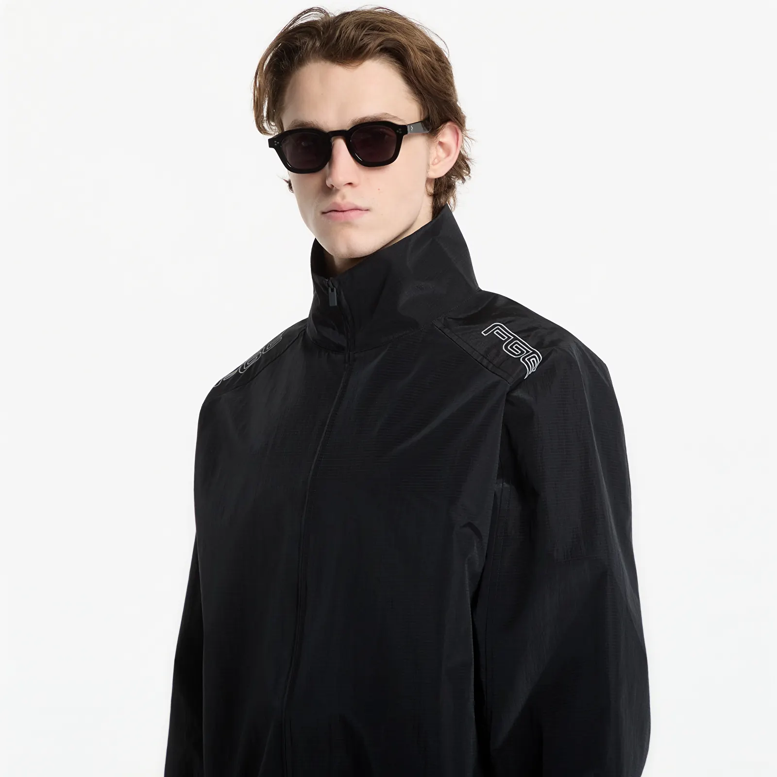 Men's jackets Fear Of God Essentials Modern Moto Track Jacket Black