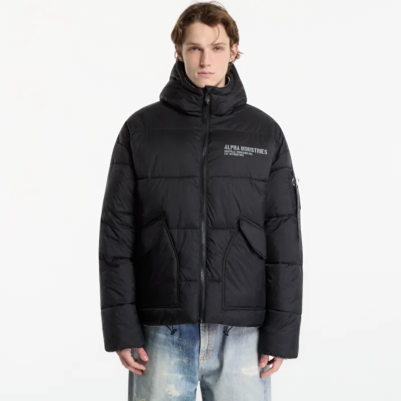 Giacca Alpha Industries Reversible Puffer Unisex Black
