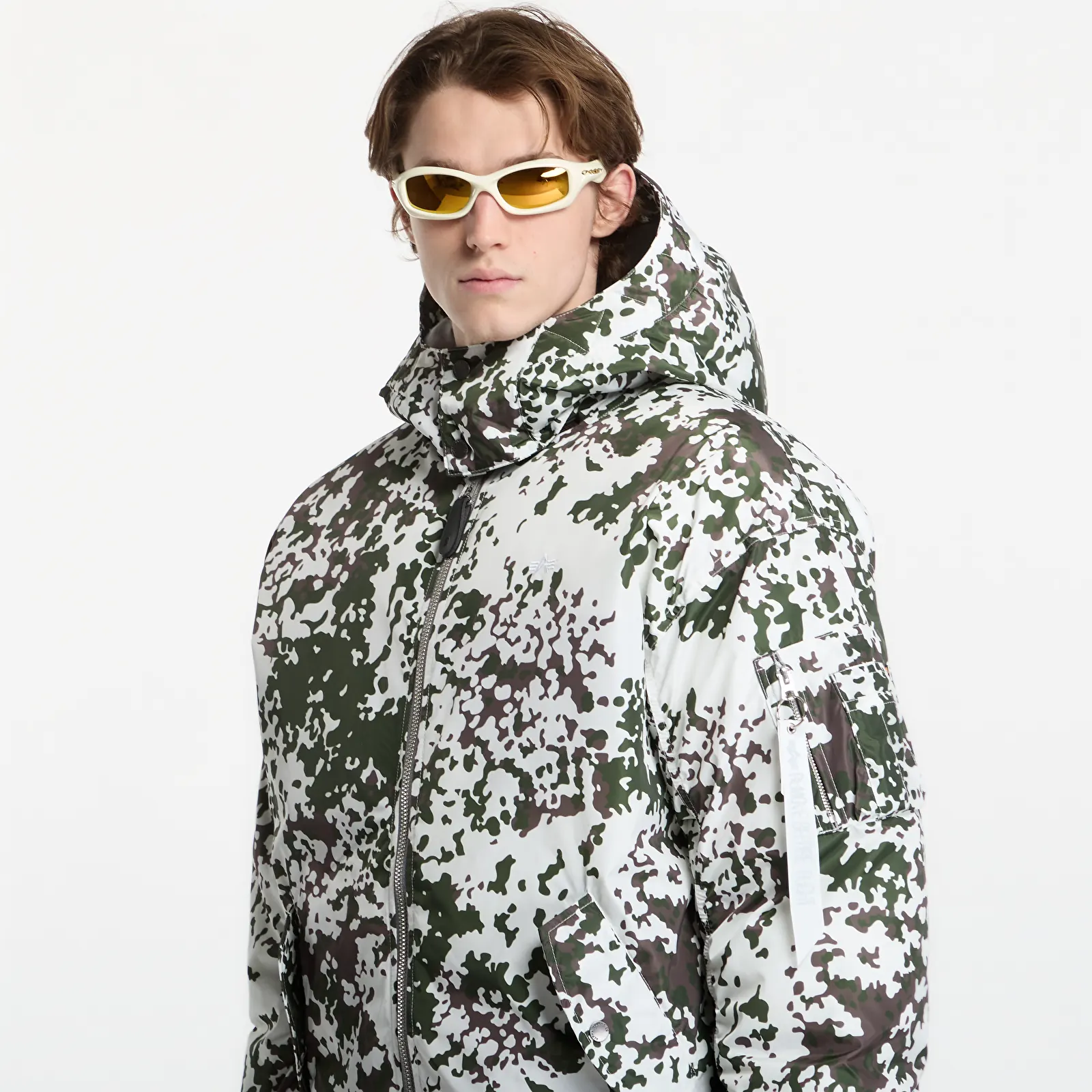 Bomberjoped Alpha Industries MA-1 Taffeta Bomber Camo M48 Snow Camo