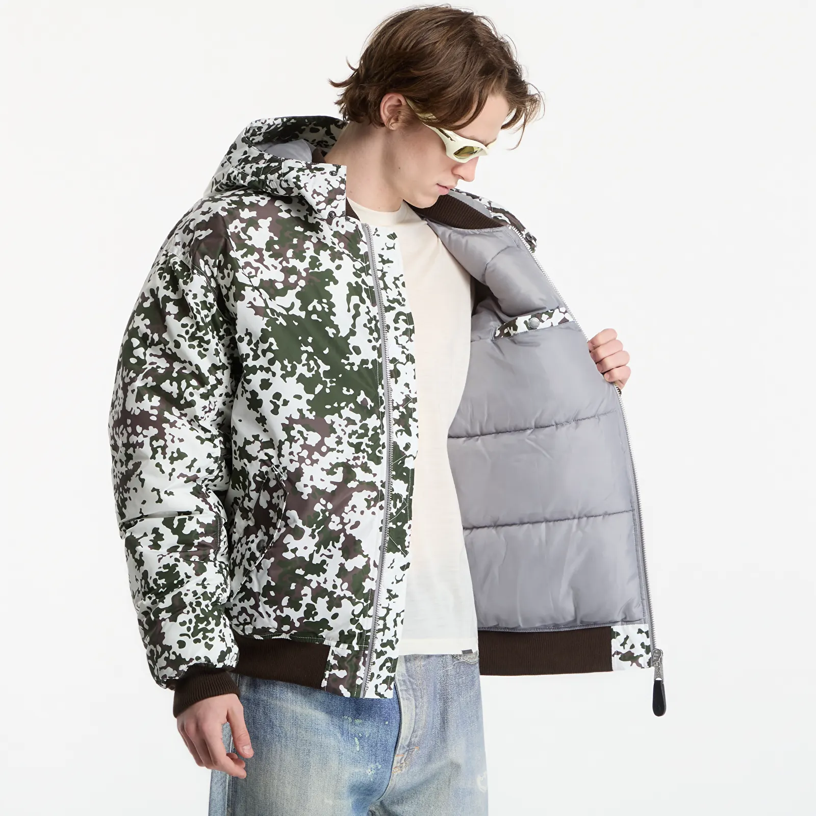 Bomberjoped Alpha Industries MA-1 Taffeta Bomber Camo M48 Snow Camo