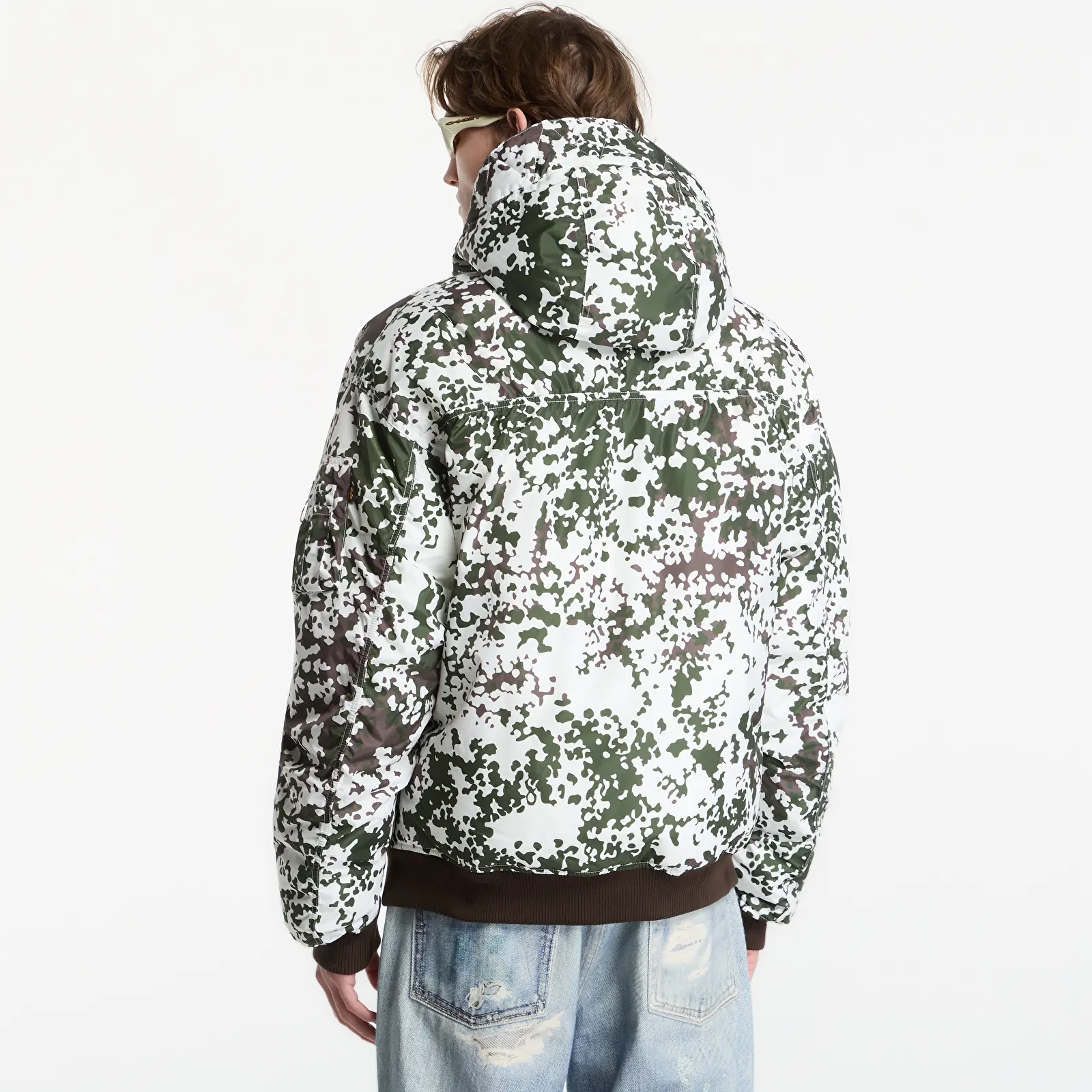 Bomberjoped Alpha Industries MA-1 Taffeta Bomber Camo M48 Snow Camo