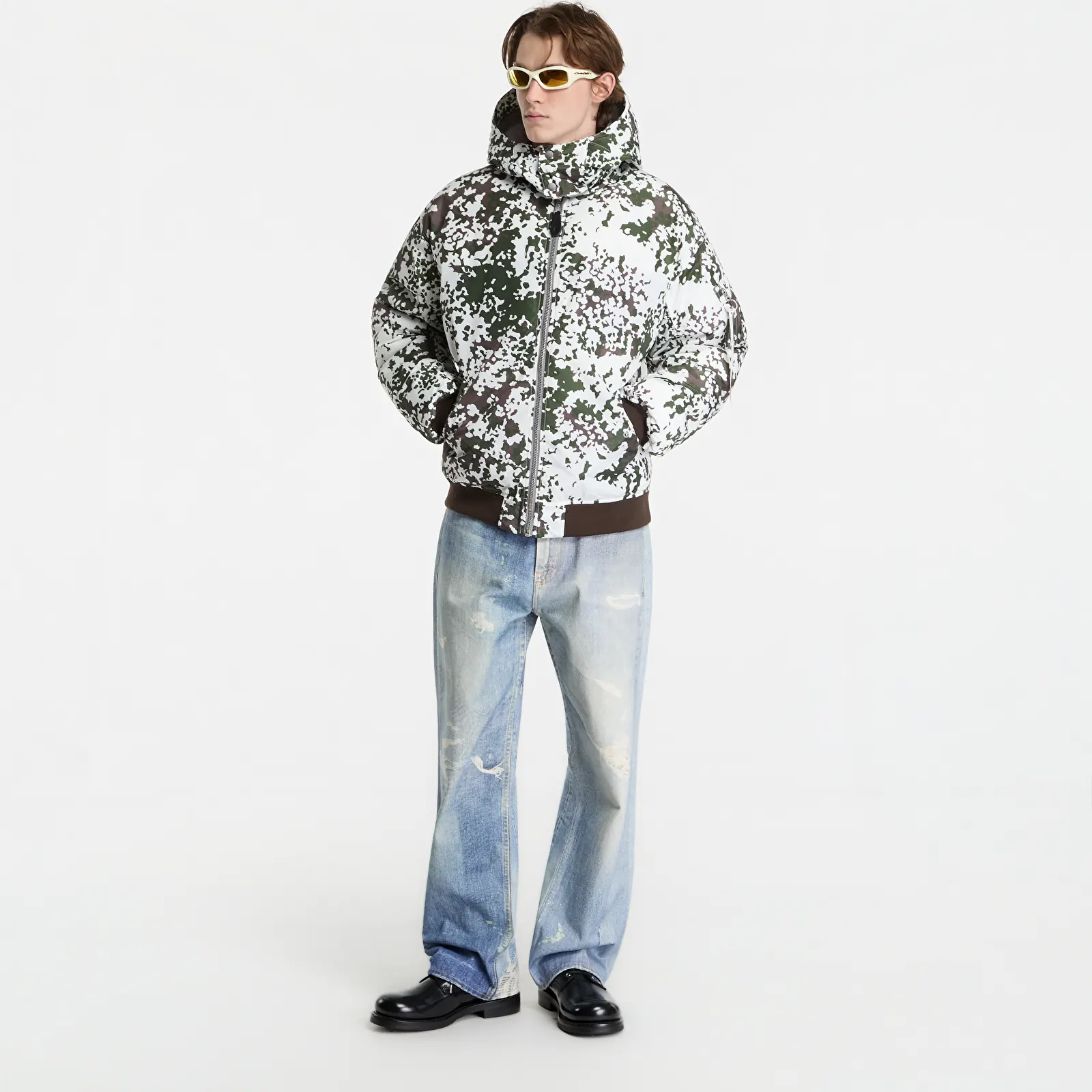 Bomberjoped Alpha Industries MA-1 Taffeta Bomber Camo M48 Snow Camo